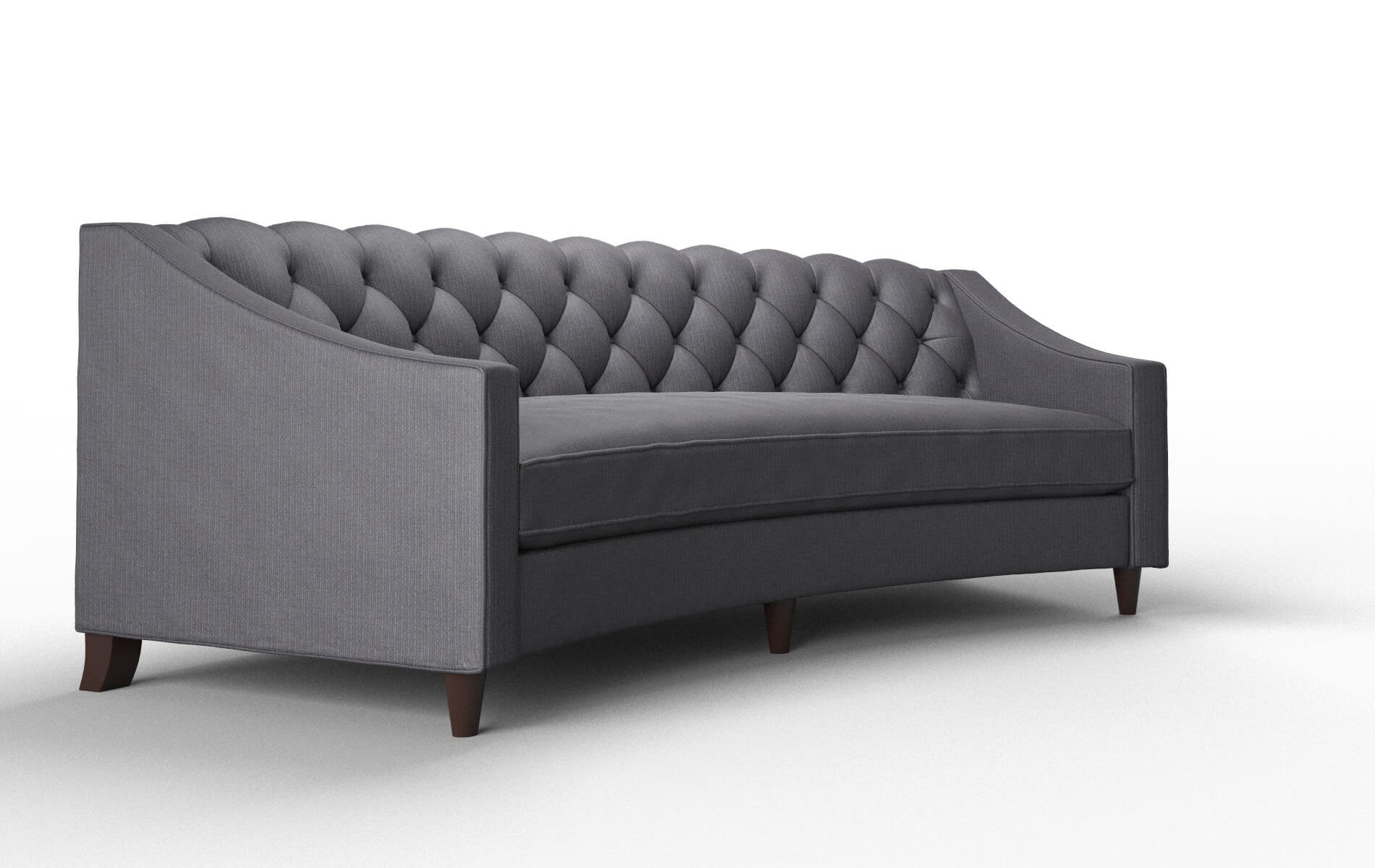 Manchester Parker Charcoal Sofa espresso legs 2