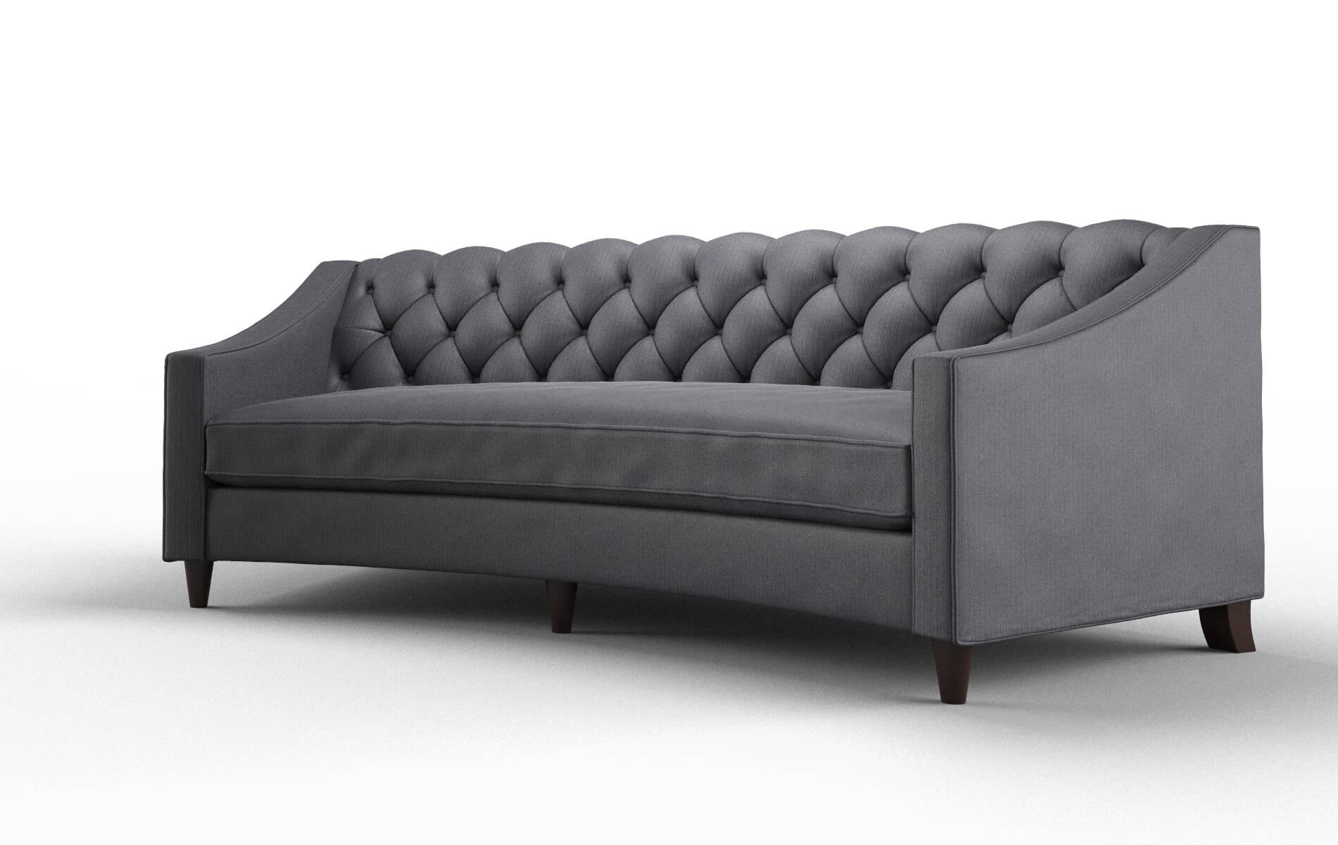 Manchester Parker Charcoal Sofa espresso legs 4