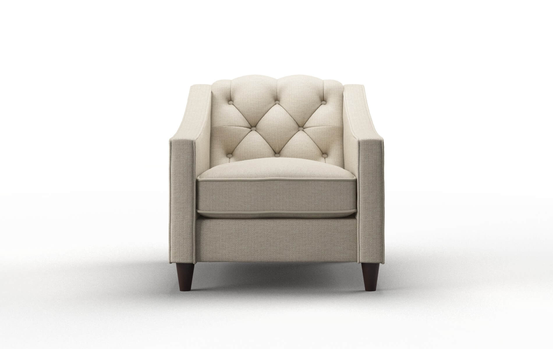 Manchester Parker Linen Chair espresso legs 1