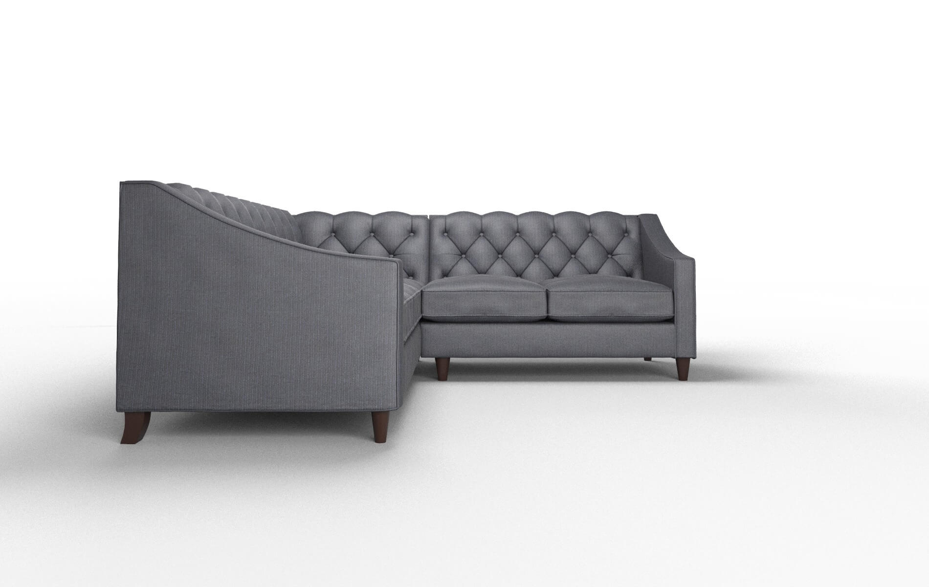 Manchester Parker Midnight Sectional espresso legs 2