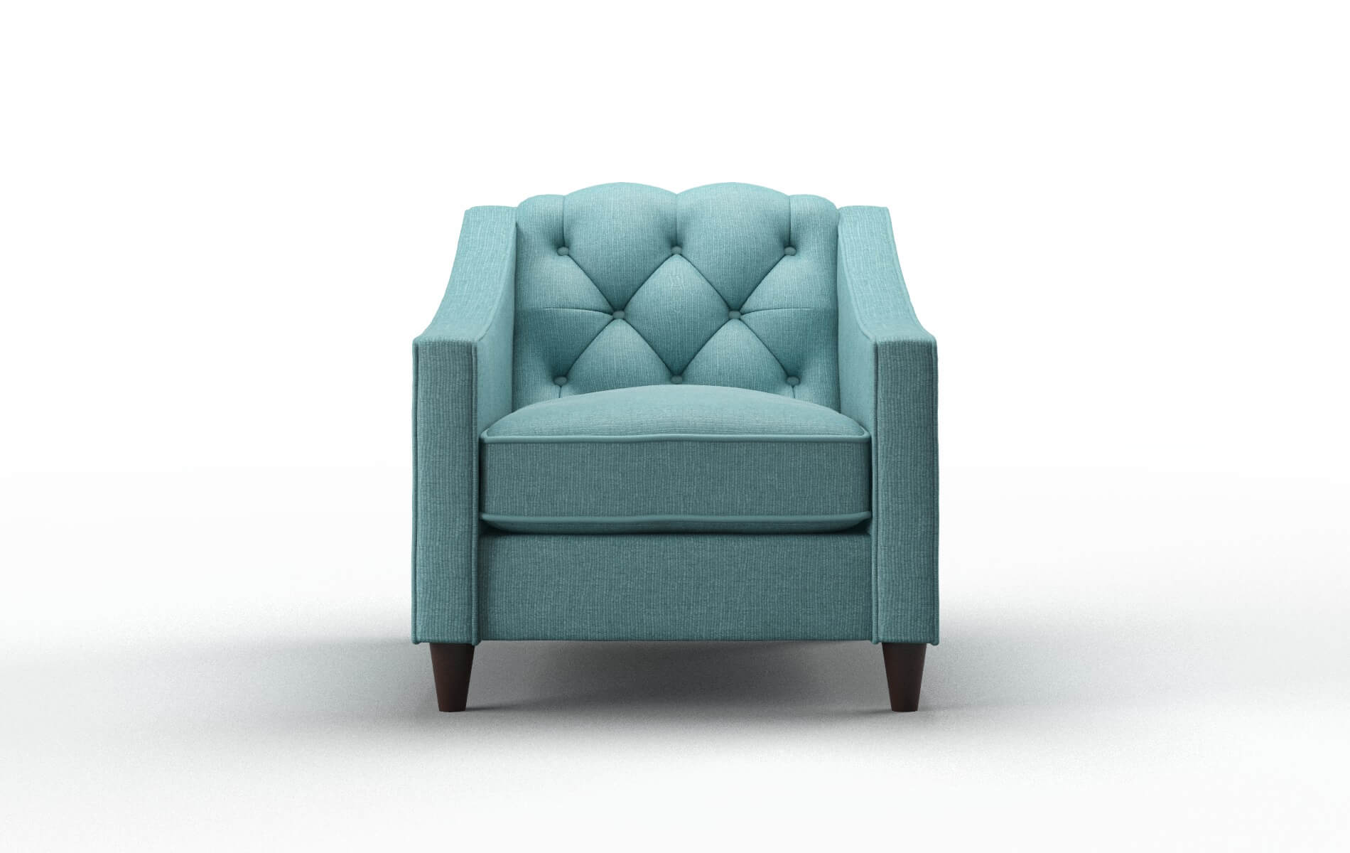 Manchester Parker Turquoise Chair espresso legs 1