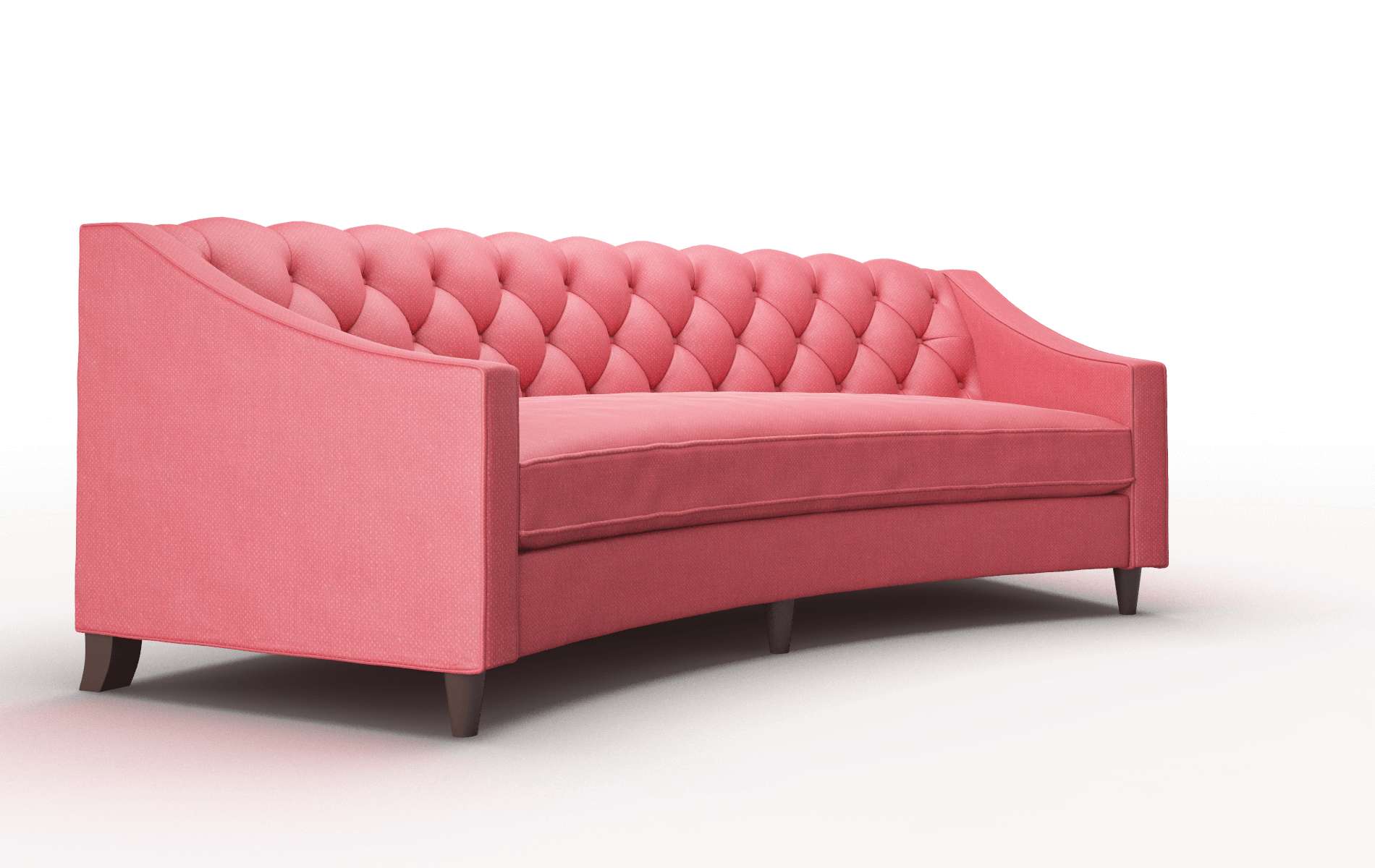 Manchester Pauline Ruby Sofa espresso legs 2