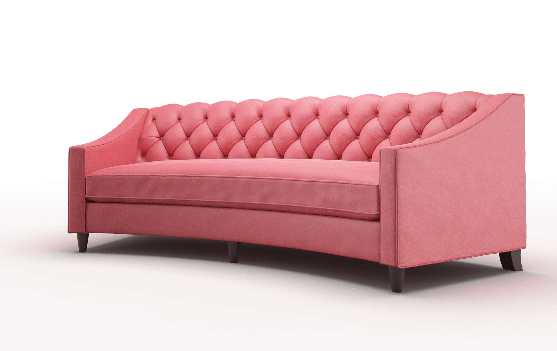 Manchester Pauline Ruby Sofa espresso legs 4