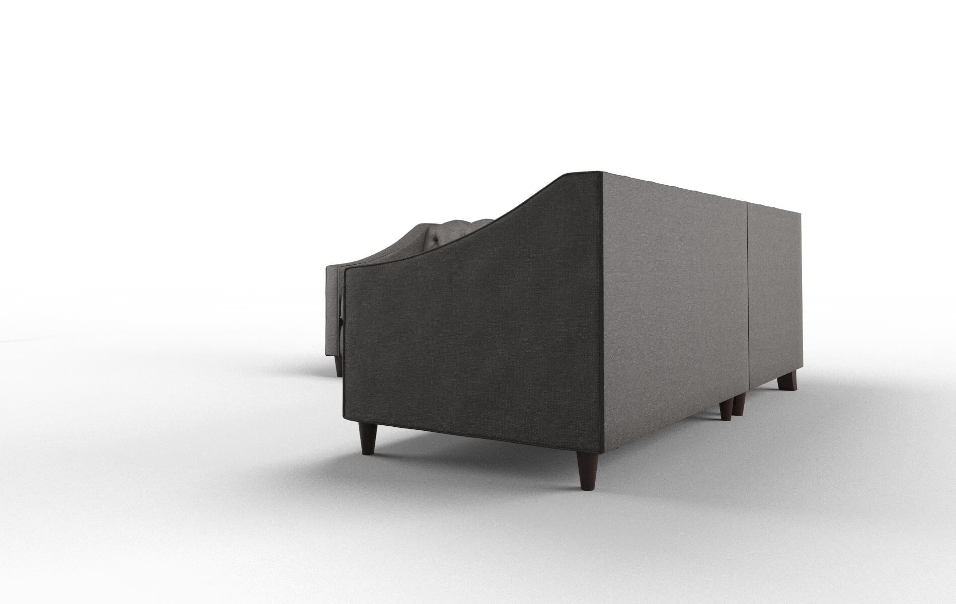 Manchester Phoenix Chocolate Sectional espresso legs 4