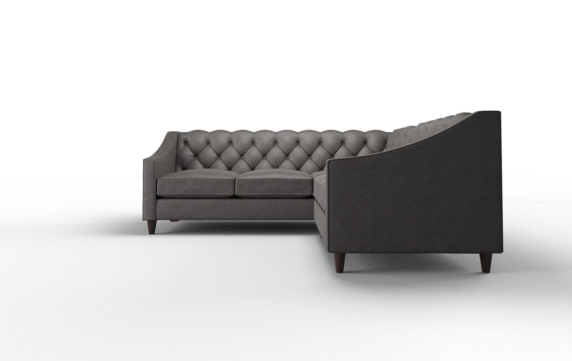 Manchester Phoenix Chocolate Sectional espresso legs 5