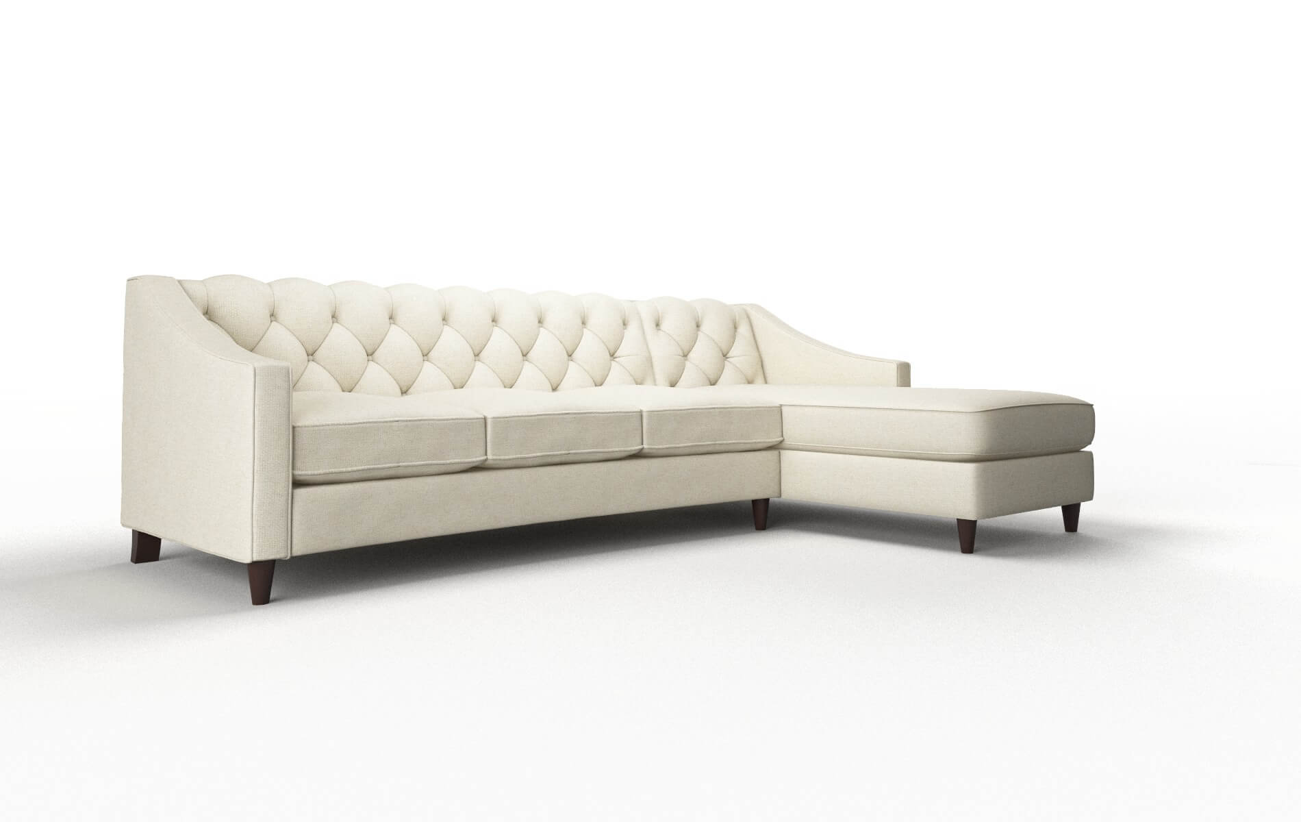 Manchester Phoenix Ivory Panel espresso legs 2