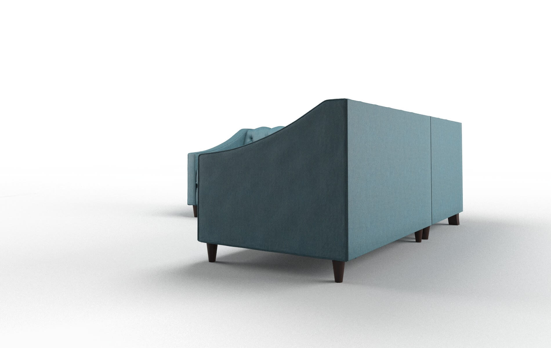 Manchester Portland Prussian Sectional espresso legs 4