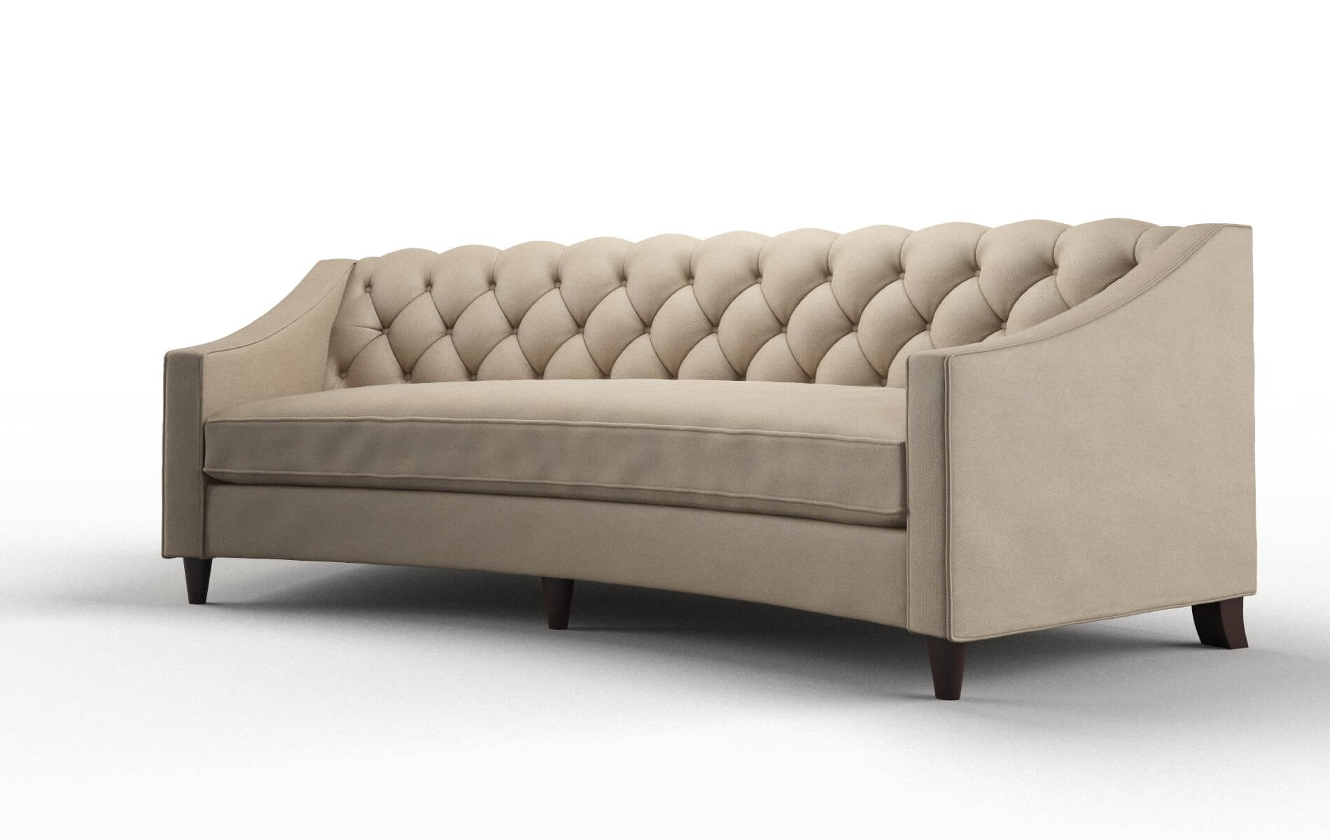Manchester Rocket Cappuccino Sofa espresso legs 4