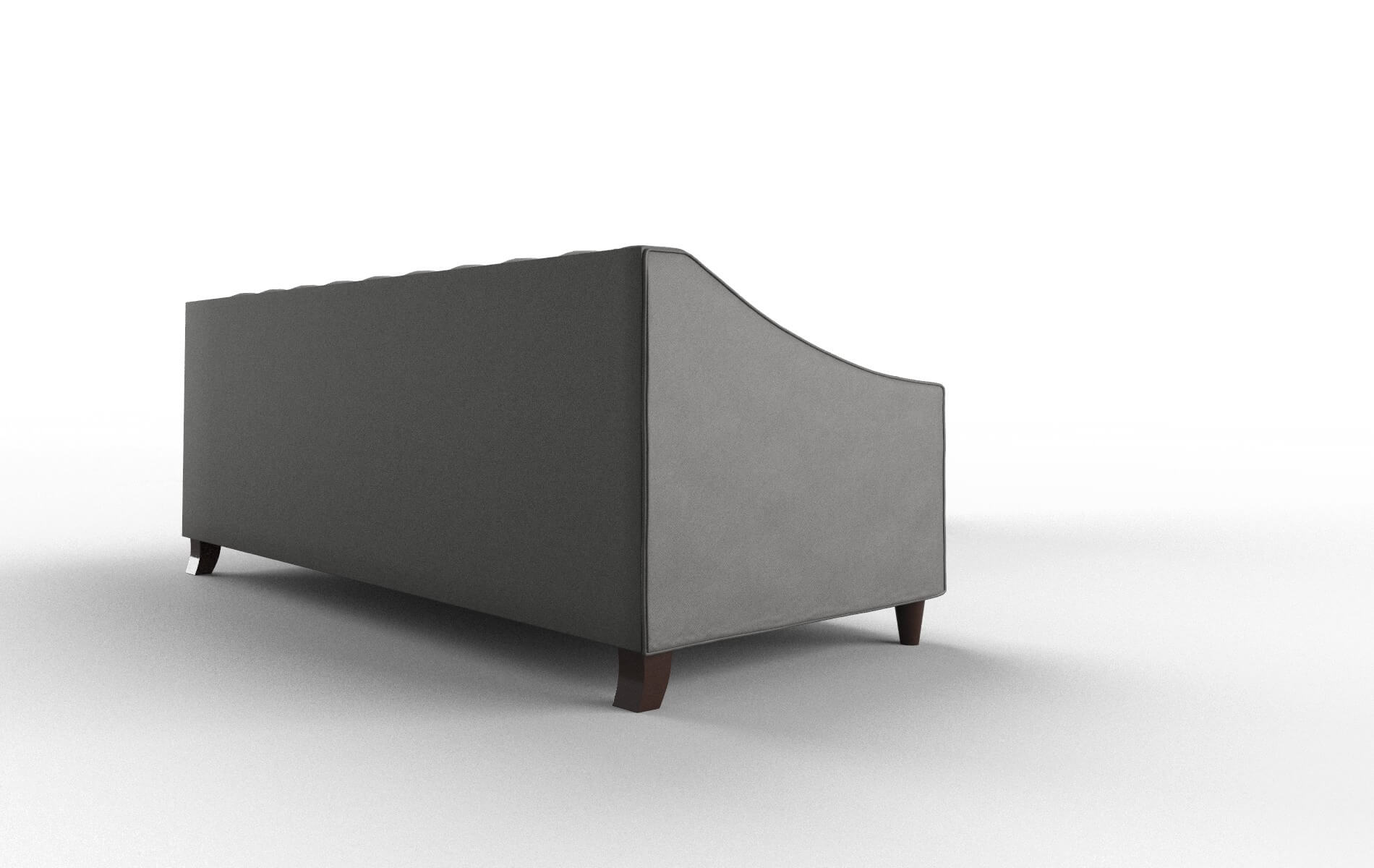 Manchester Rocket Charcoal Sectional espresso legs 3