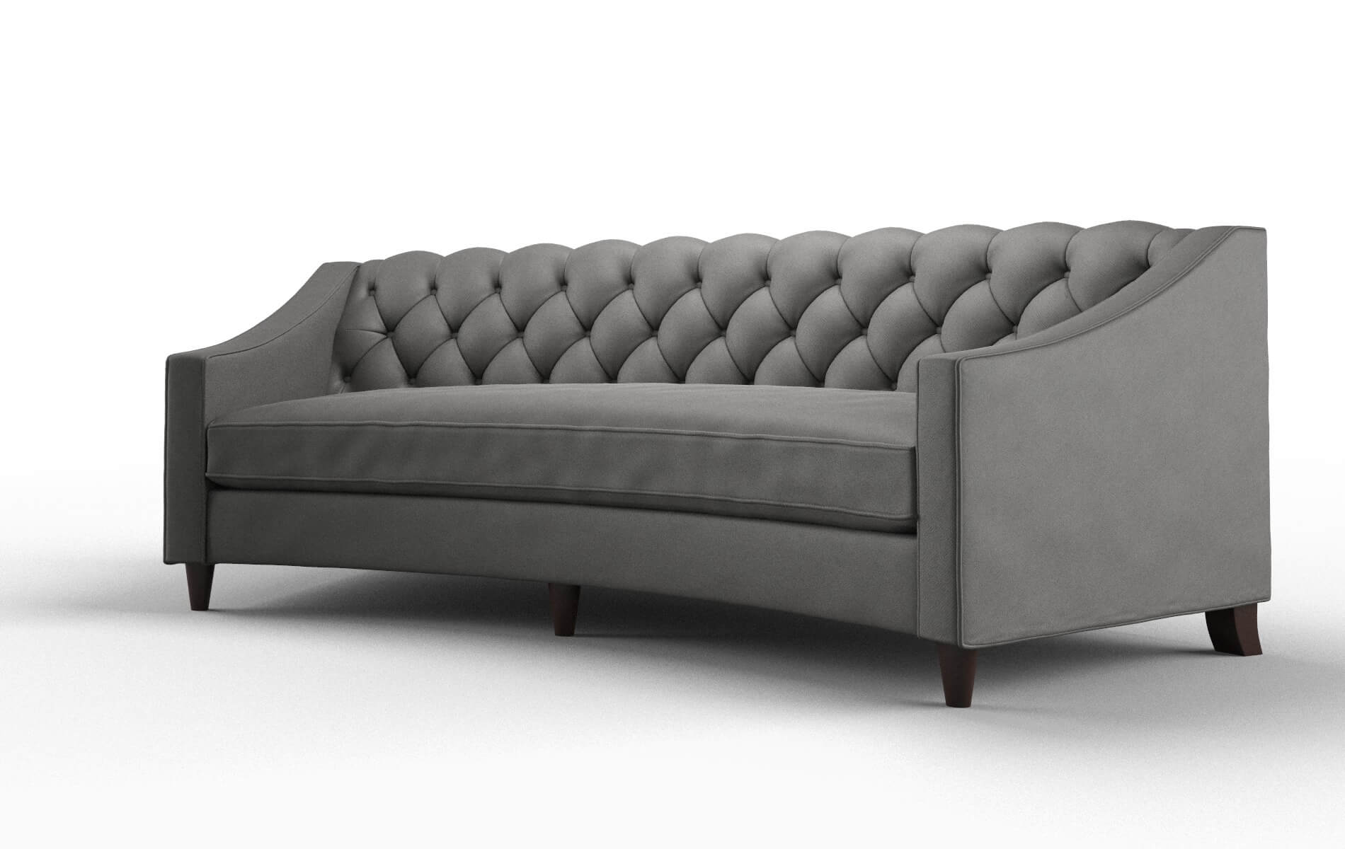 Manchester Rocket Charcoal Sofa espresso legs 4