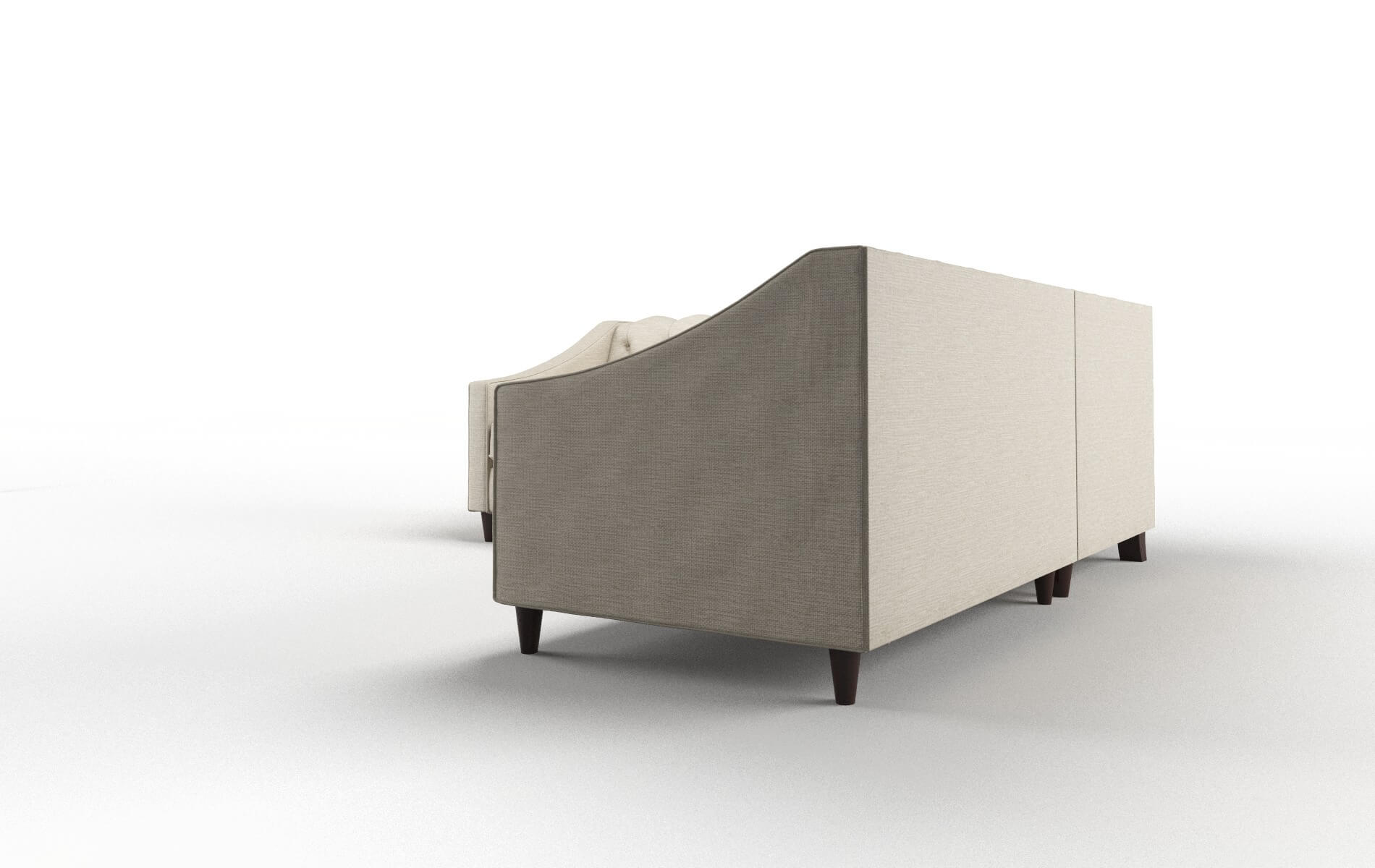 Manchester Rocket Dove Sectional espresso legs 4