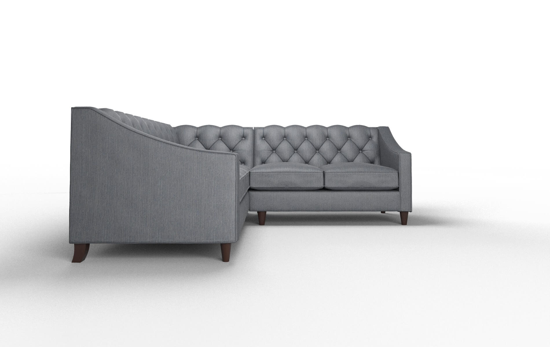 Manchester Rocket Eclipse Sectional espresso legs 2