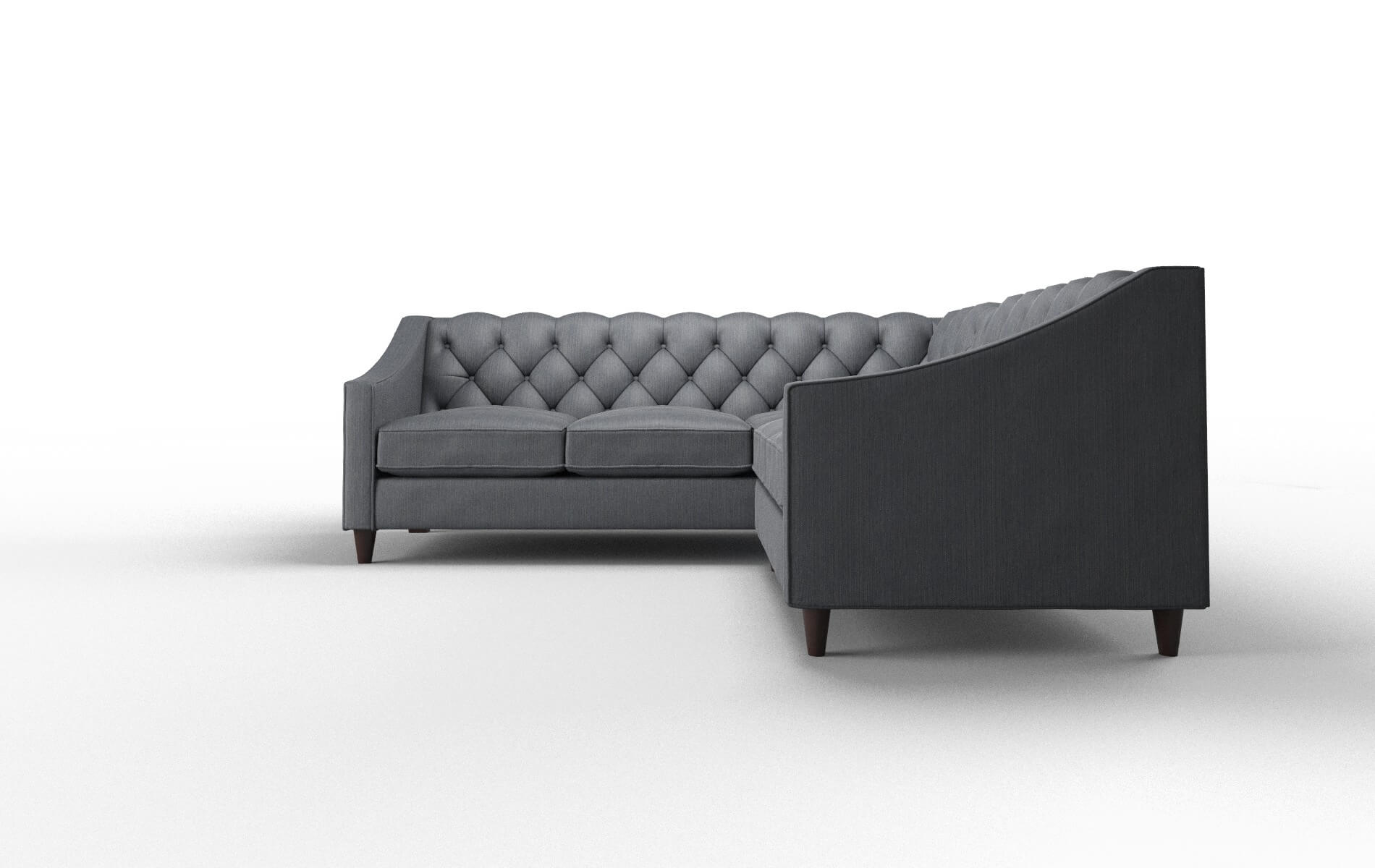 Manchester Rocket Eclipse Sectional espresso legs 5