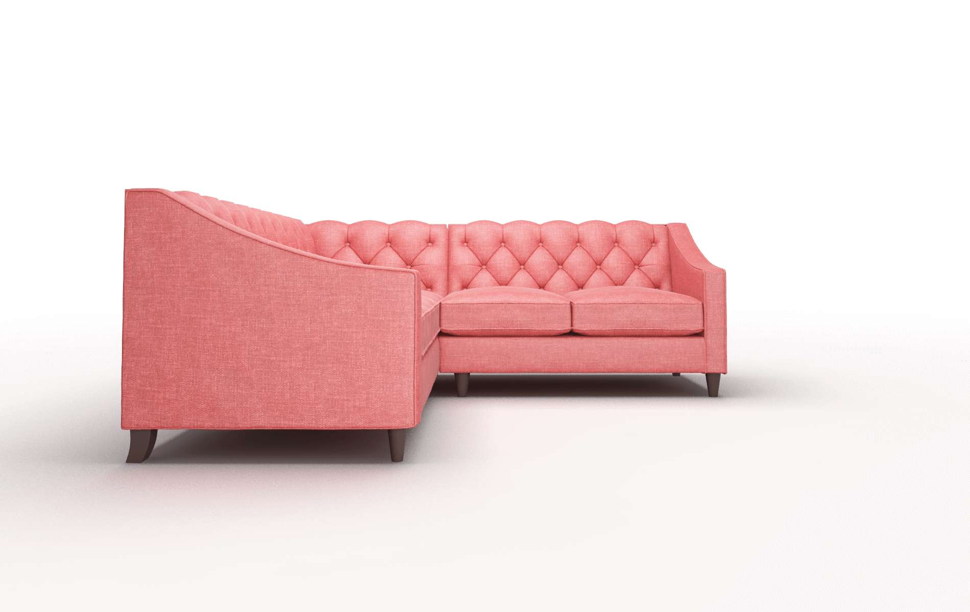 Manchester Royale Berry Sectional espresso legs 2