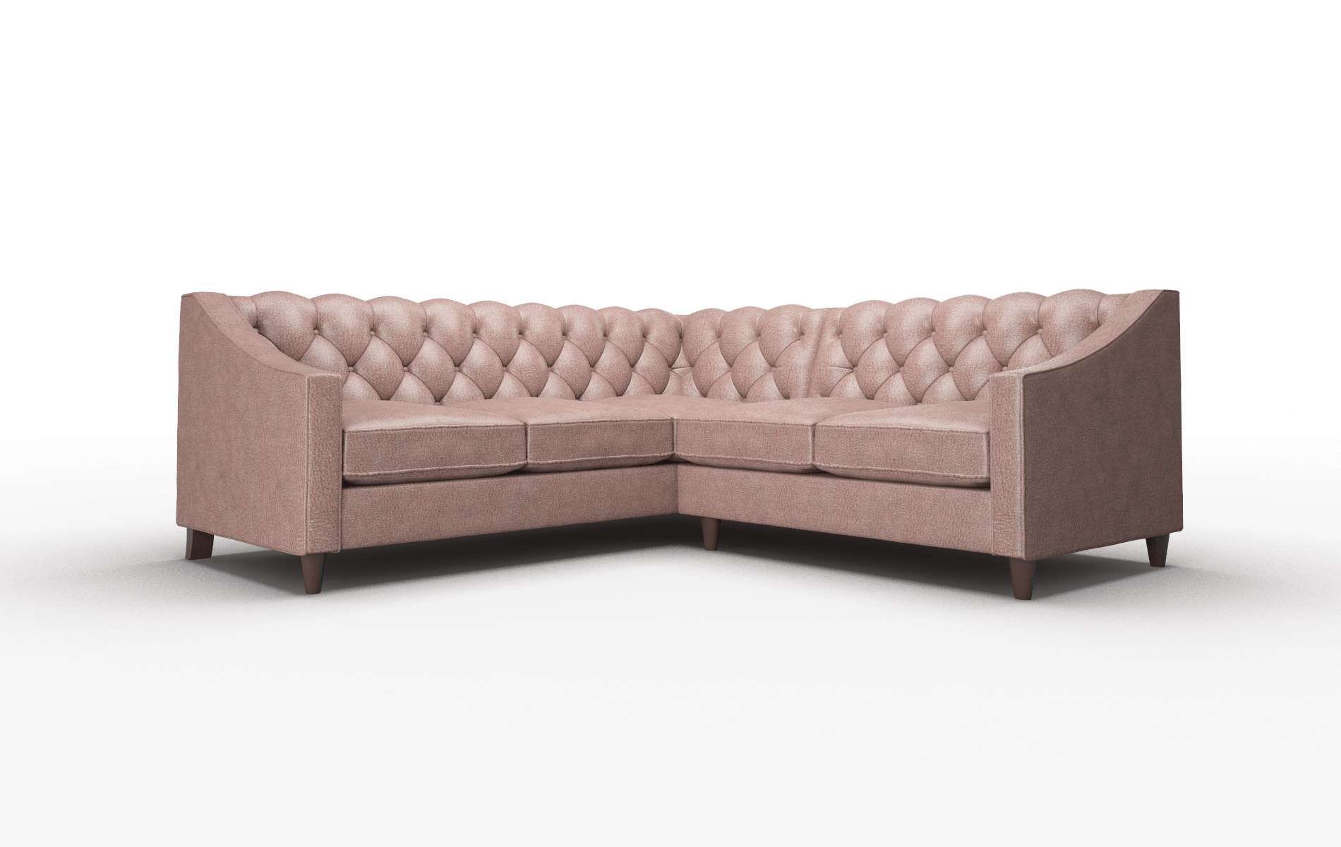 Manchester Royale mocha Sectional Espresso Legs  1
