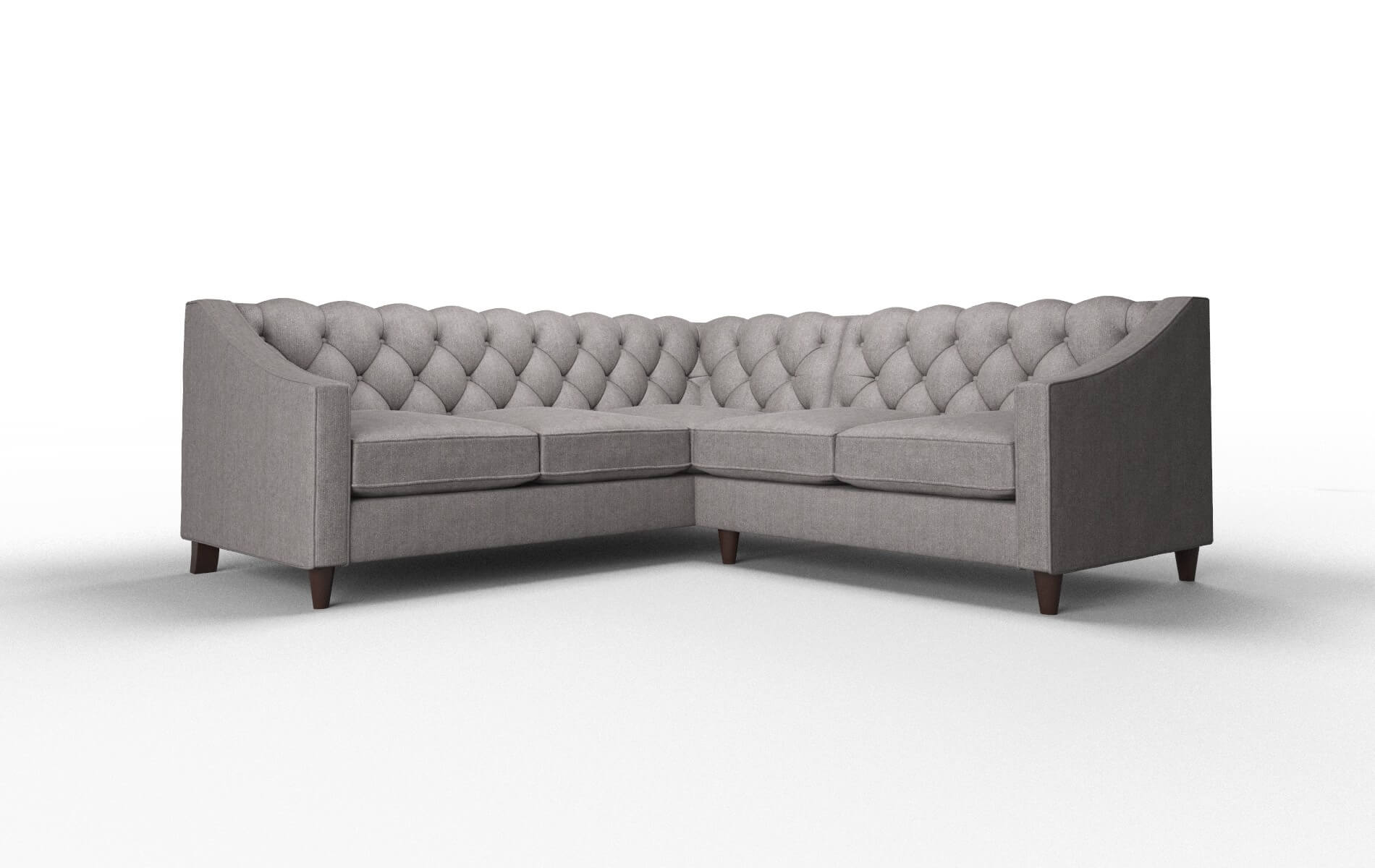Manchester Sasha Granite Sectional espresso legs 1
