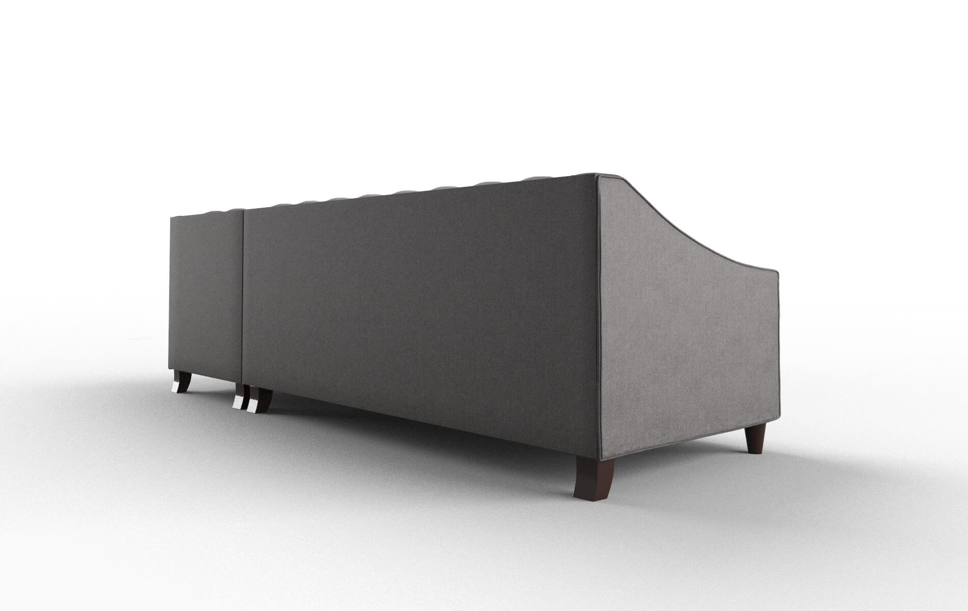 Manchester Sasha Grey Panel espresso legs 5