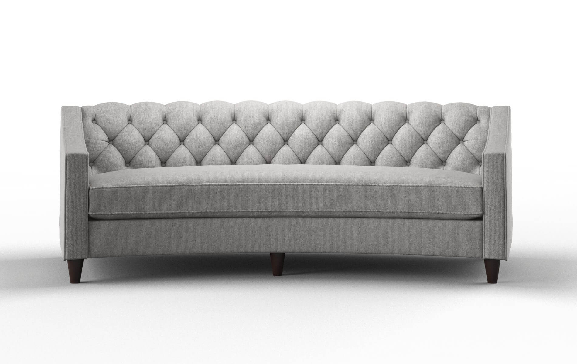 Manchester Sasha Silver Sofa espresso legs 1