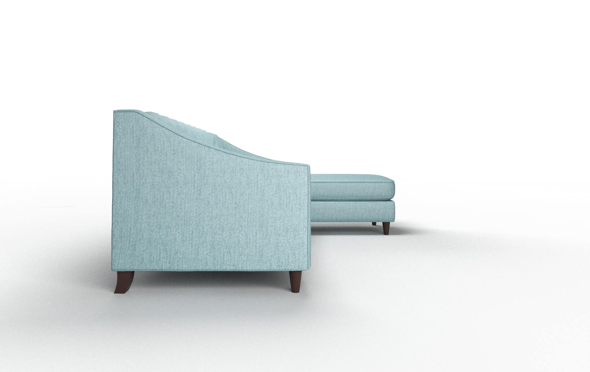 Manchester Sasha Teal Panel espresso legs 3