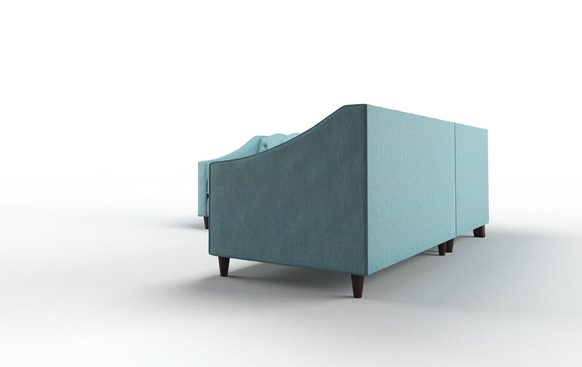 Manchester Sorrento Denim Sectional espresso legs 4