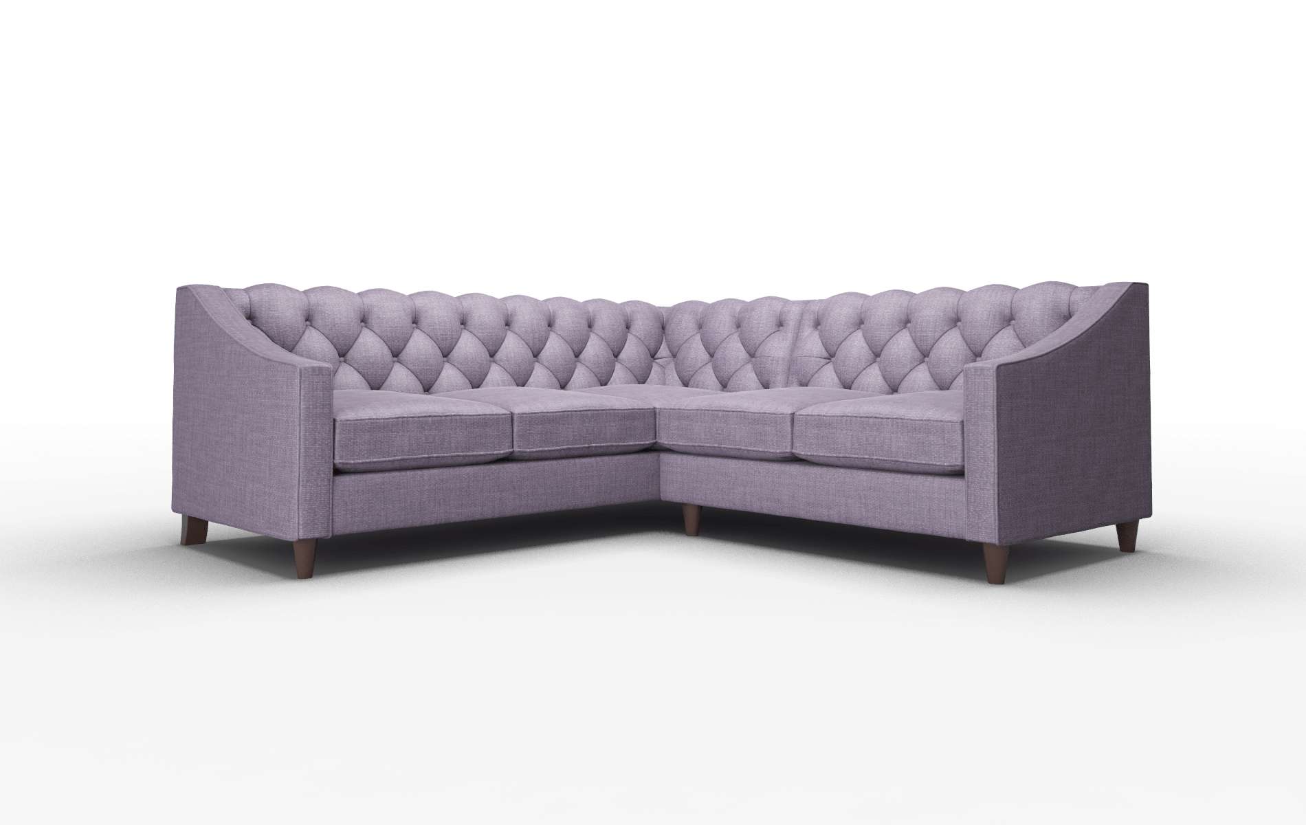 Manchester Tess blackberry Sectional Espresso Legs  1