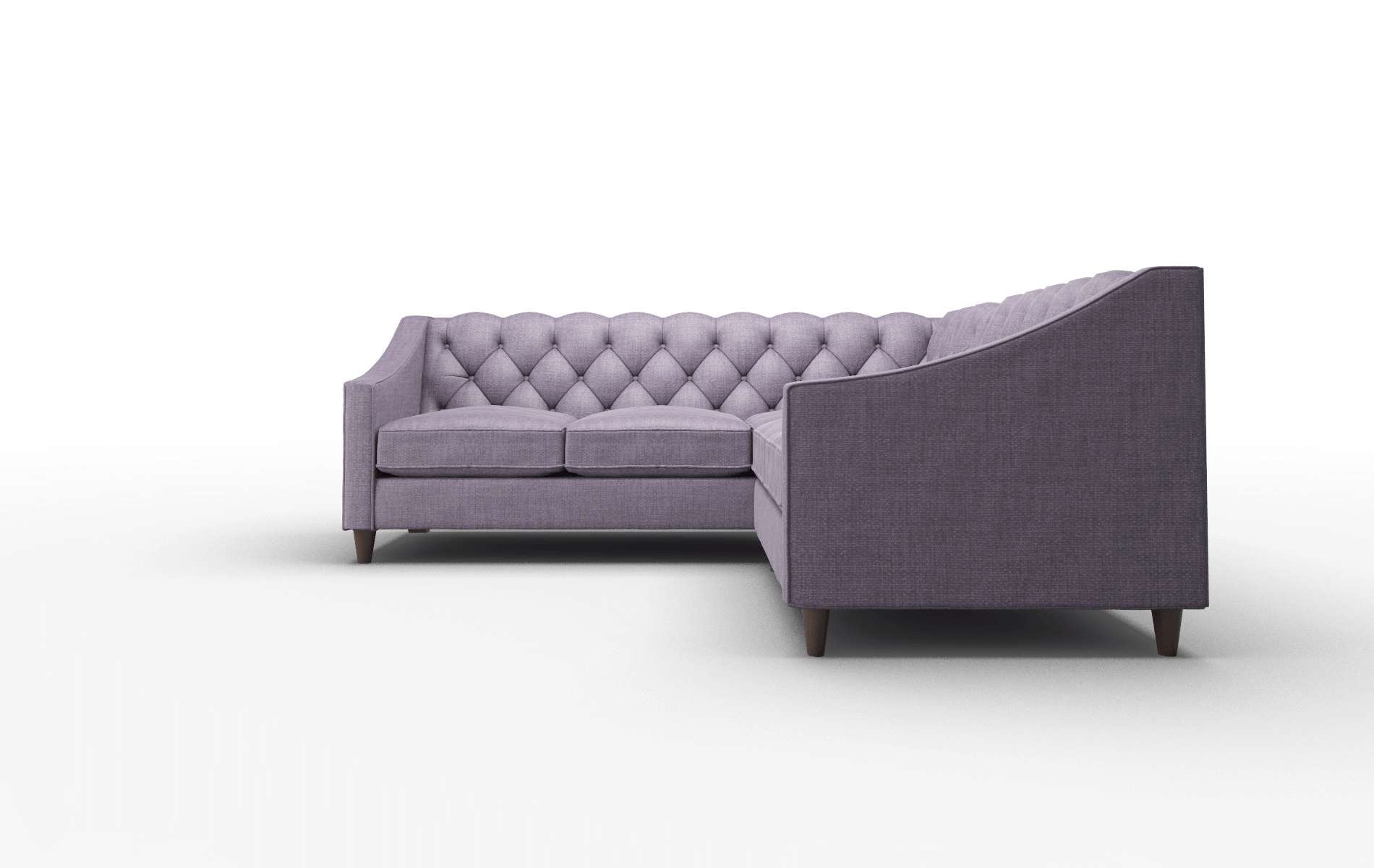 Manchester Tess Blackberry Sectional espresso legs 5