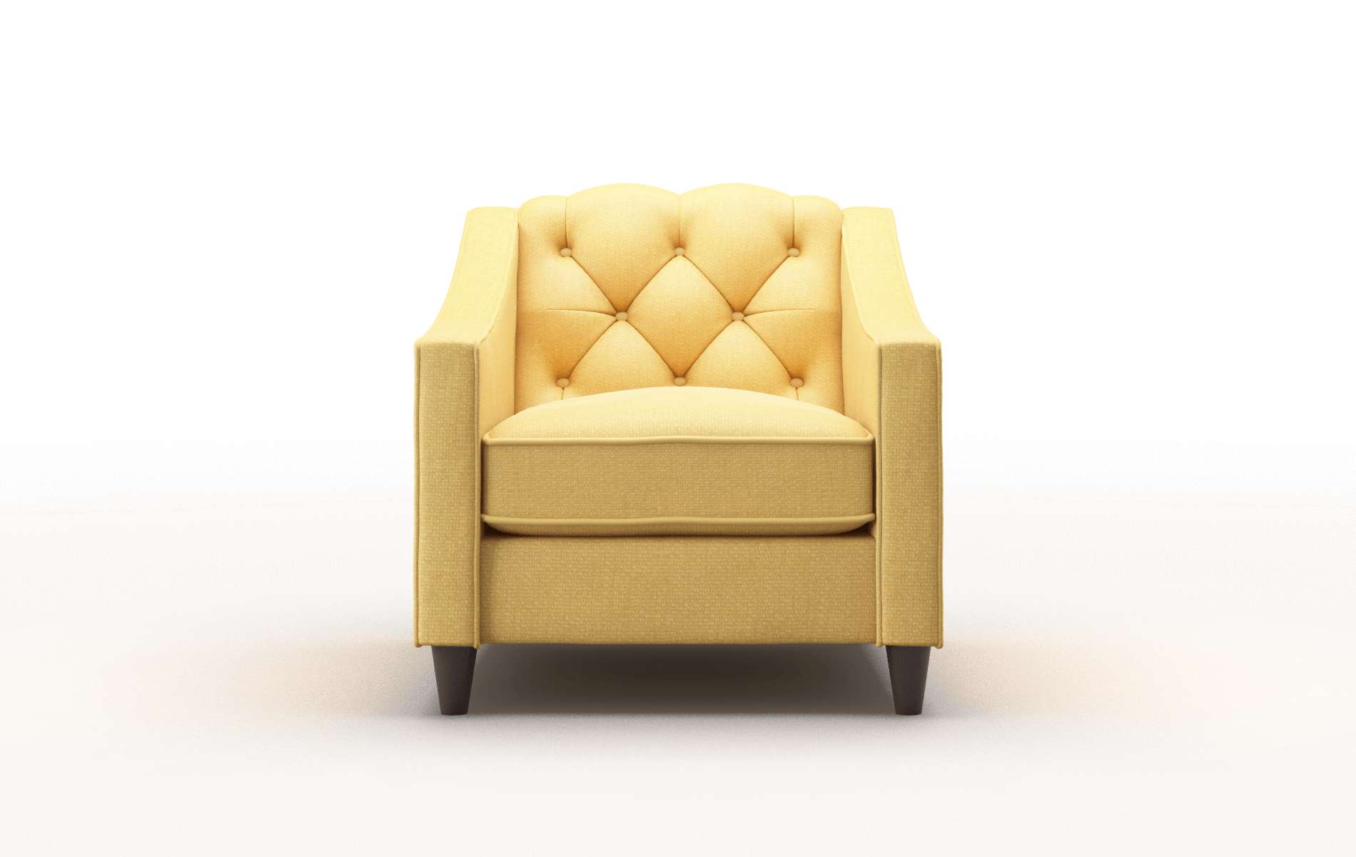 Manchester Tess Turmeric Chair espresso legs 1