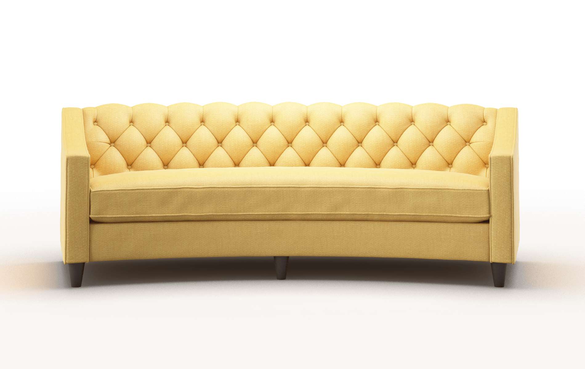 Manchester Tess Turmeric Sofa espresso legs 1