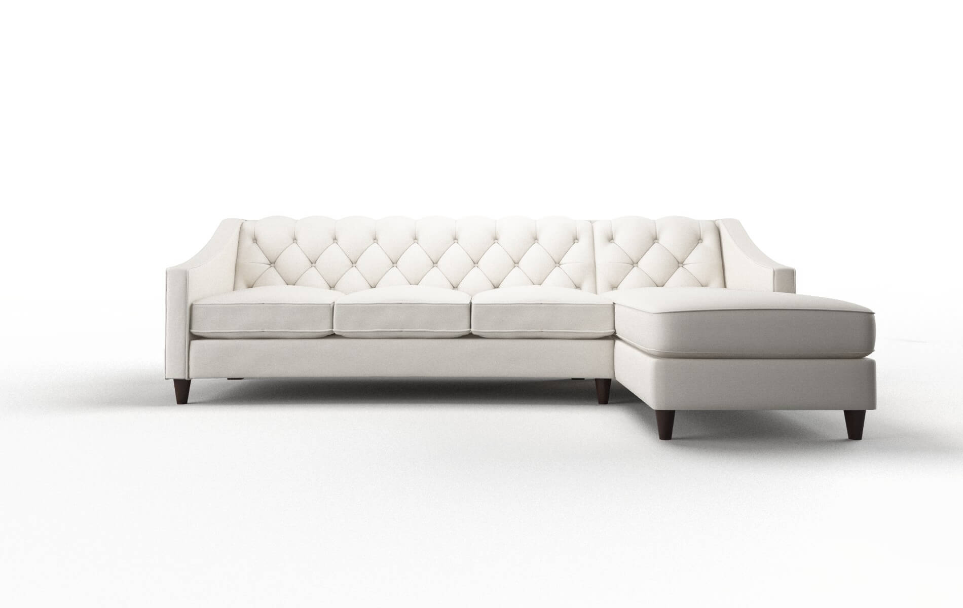 Manchester Venice Eggshell Panel espresso legs 1