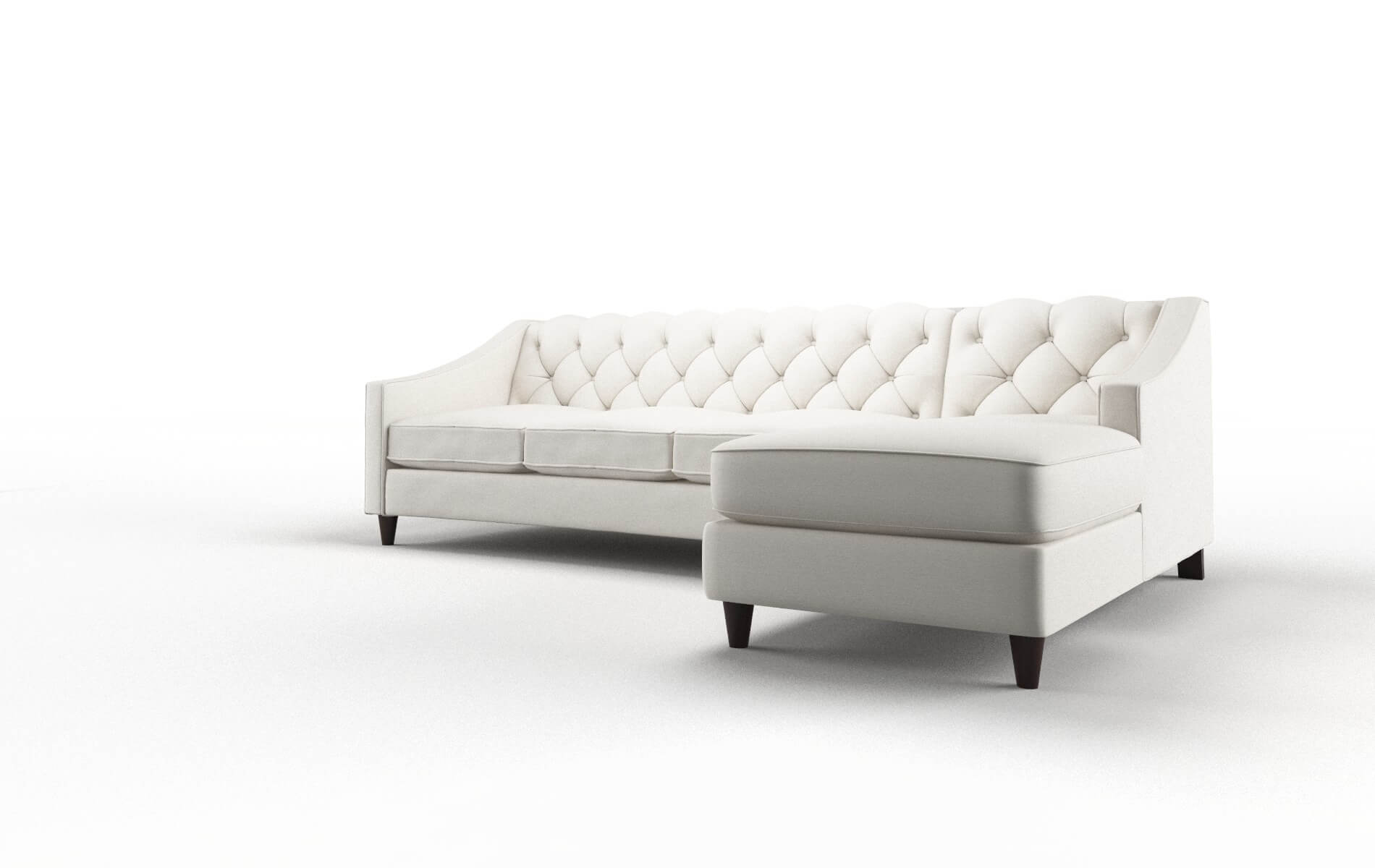 Manchester Venice Eggshell Panel espresso legs 4