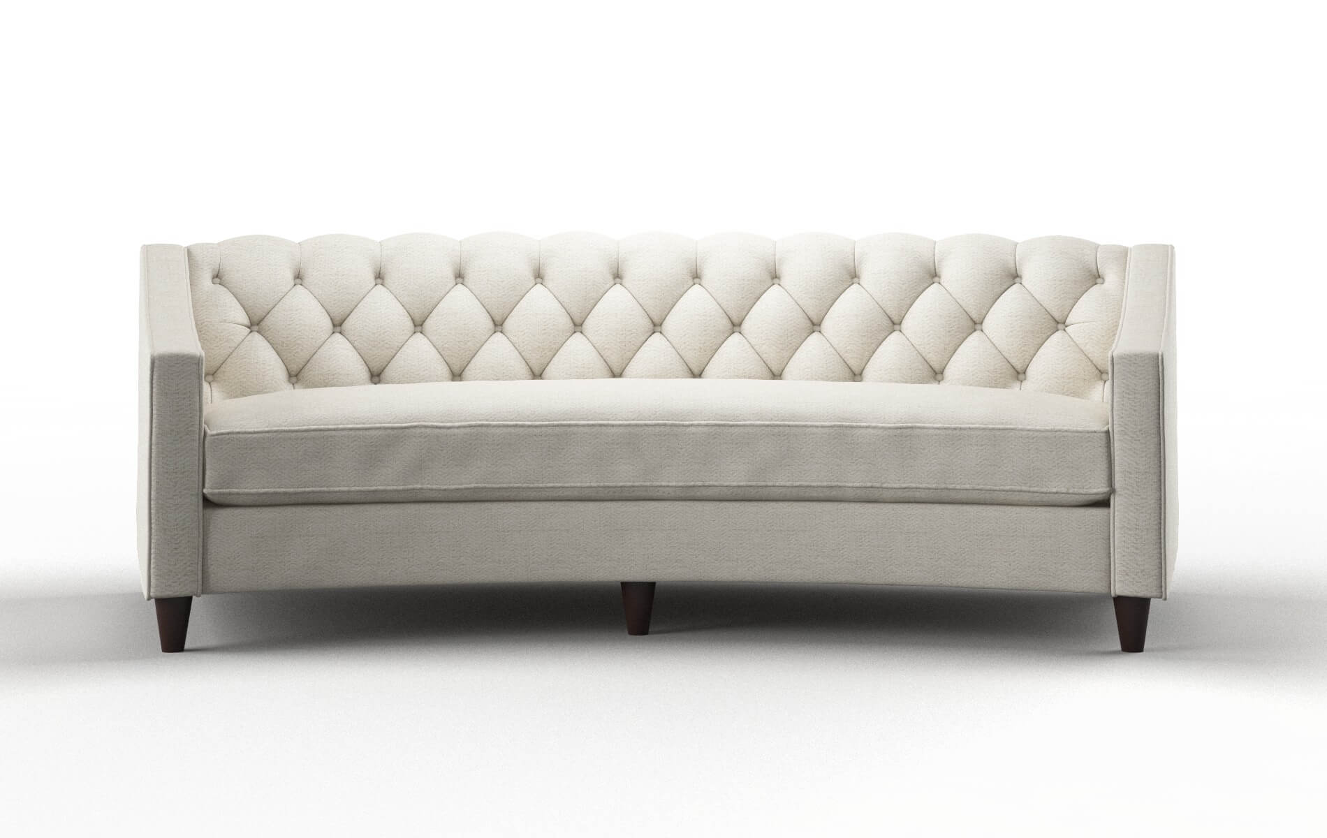 Manchester Venus Cream Sofa espresso legs 1