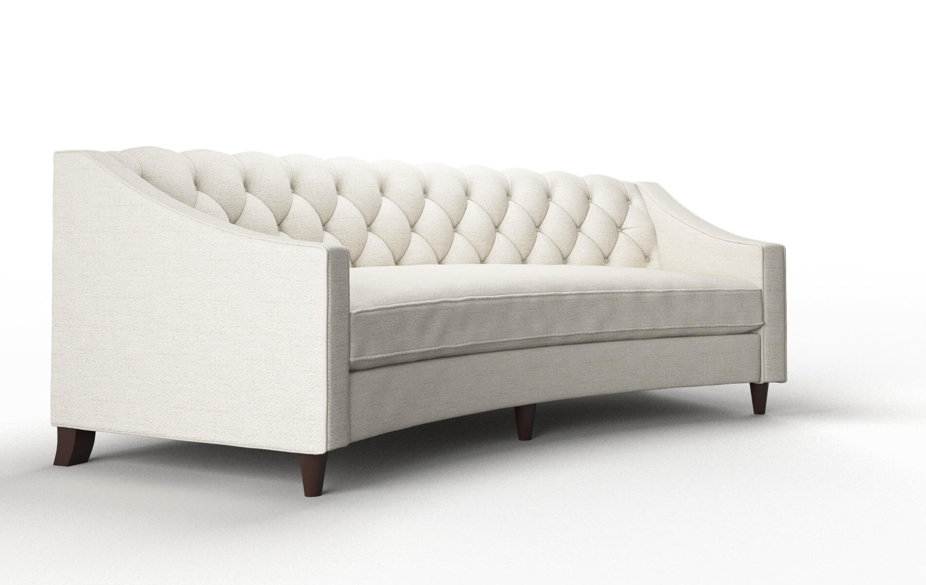 Manchester Venus Cream Sofa espresso legs 2