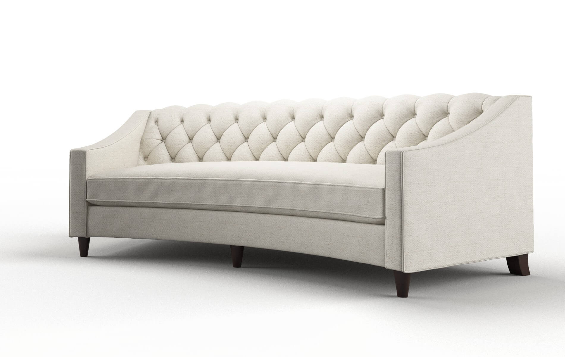 Manchester Venus Cream Sofa espresso legs 4