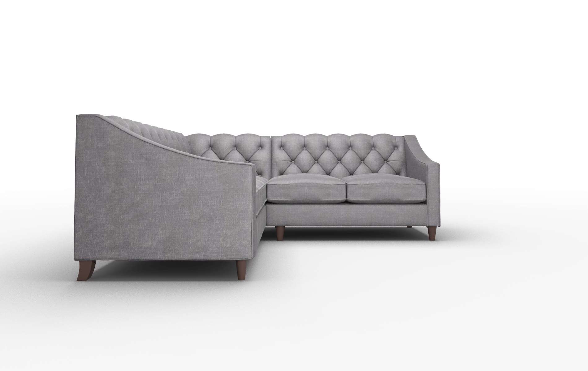 Manchester Venus Onyx Sectional espresso legs 2