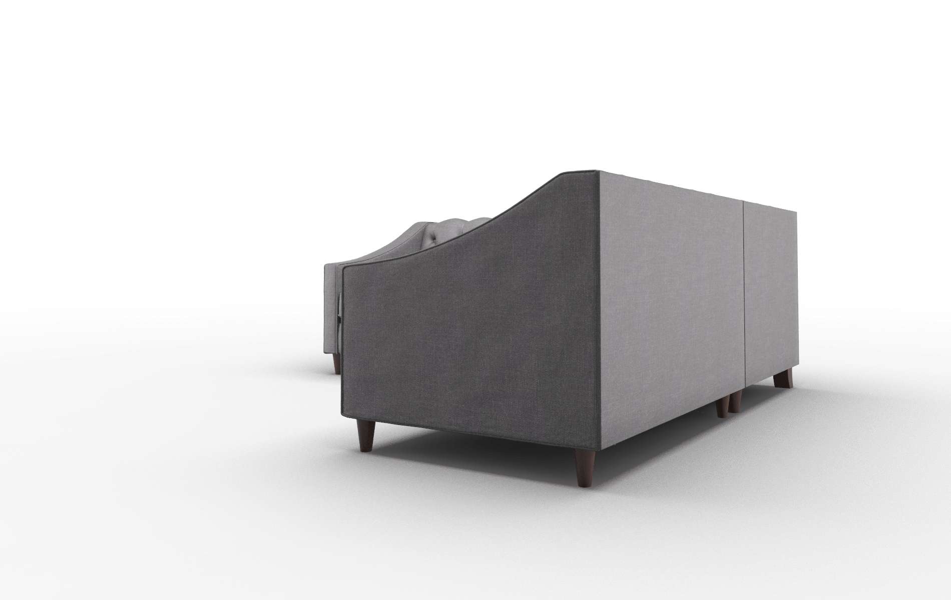 Manchester Venus Onyx Sectional espresso legs 4