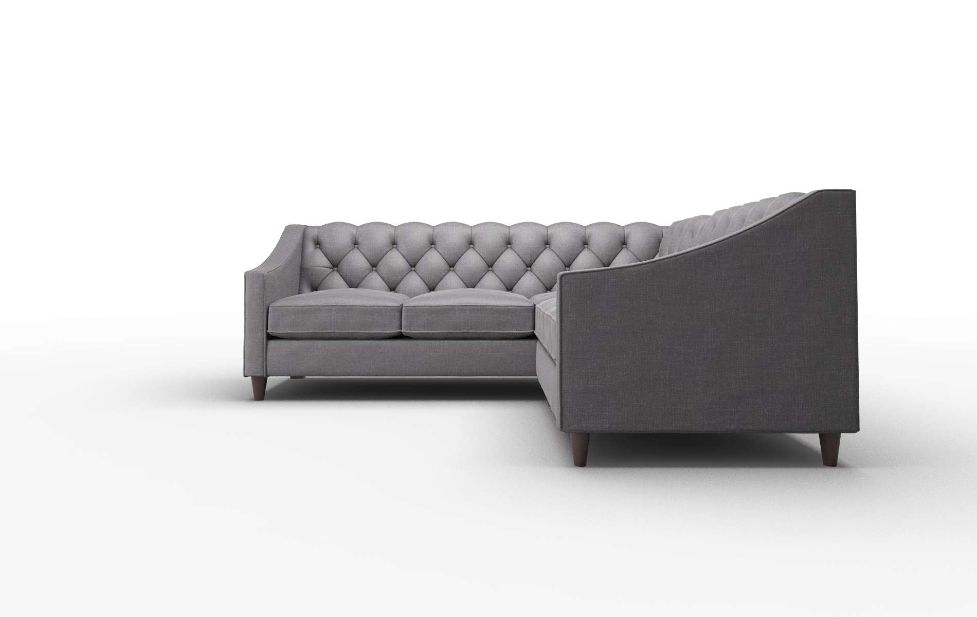 Manchester Venus Onyx Sectional espresso legs 5