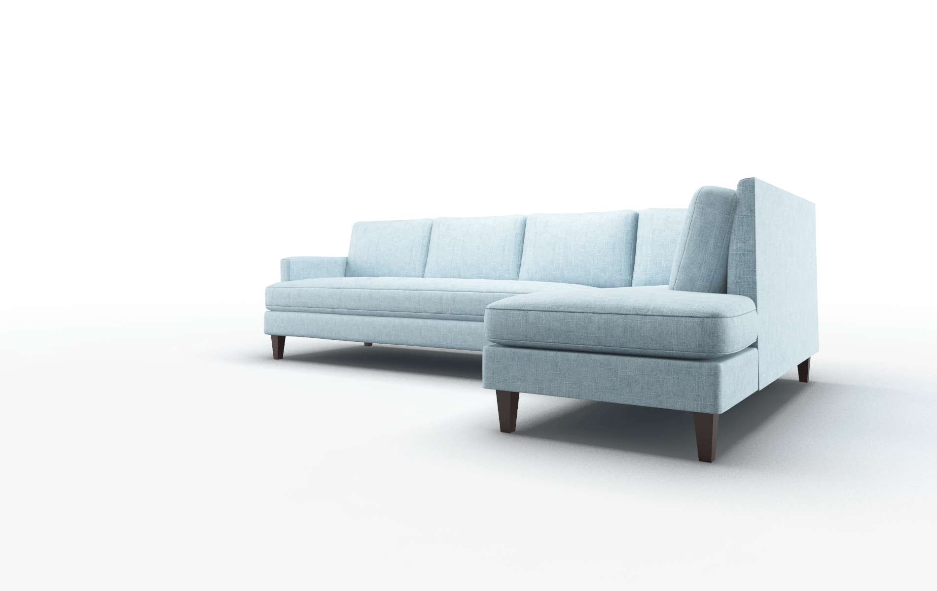 Marseille Atlas Turquoise Panel espresso legs 4