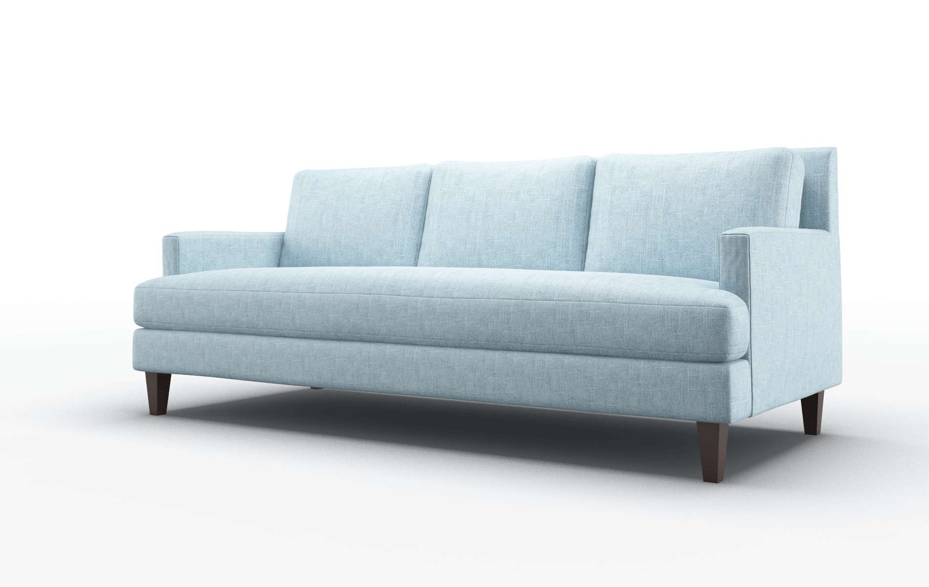Marseille Atlas Turquoise Sofa espresso legs 4