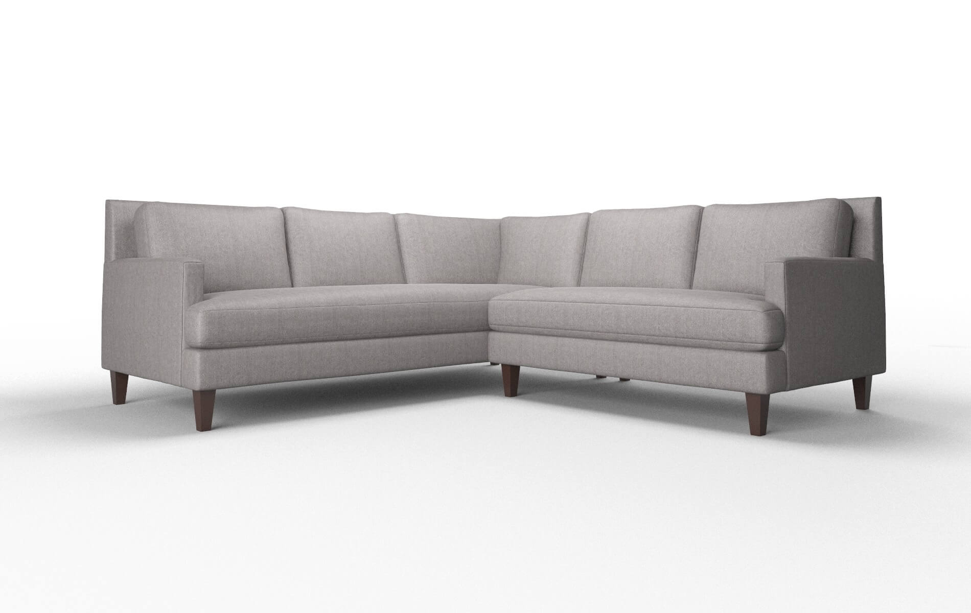 Marseille Atlas_plz Silver Sectional espresso legs 1