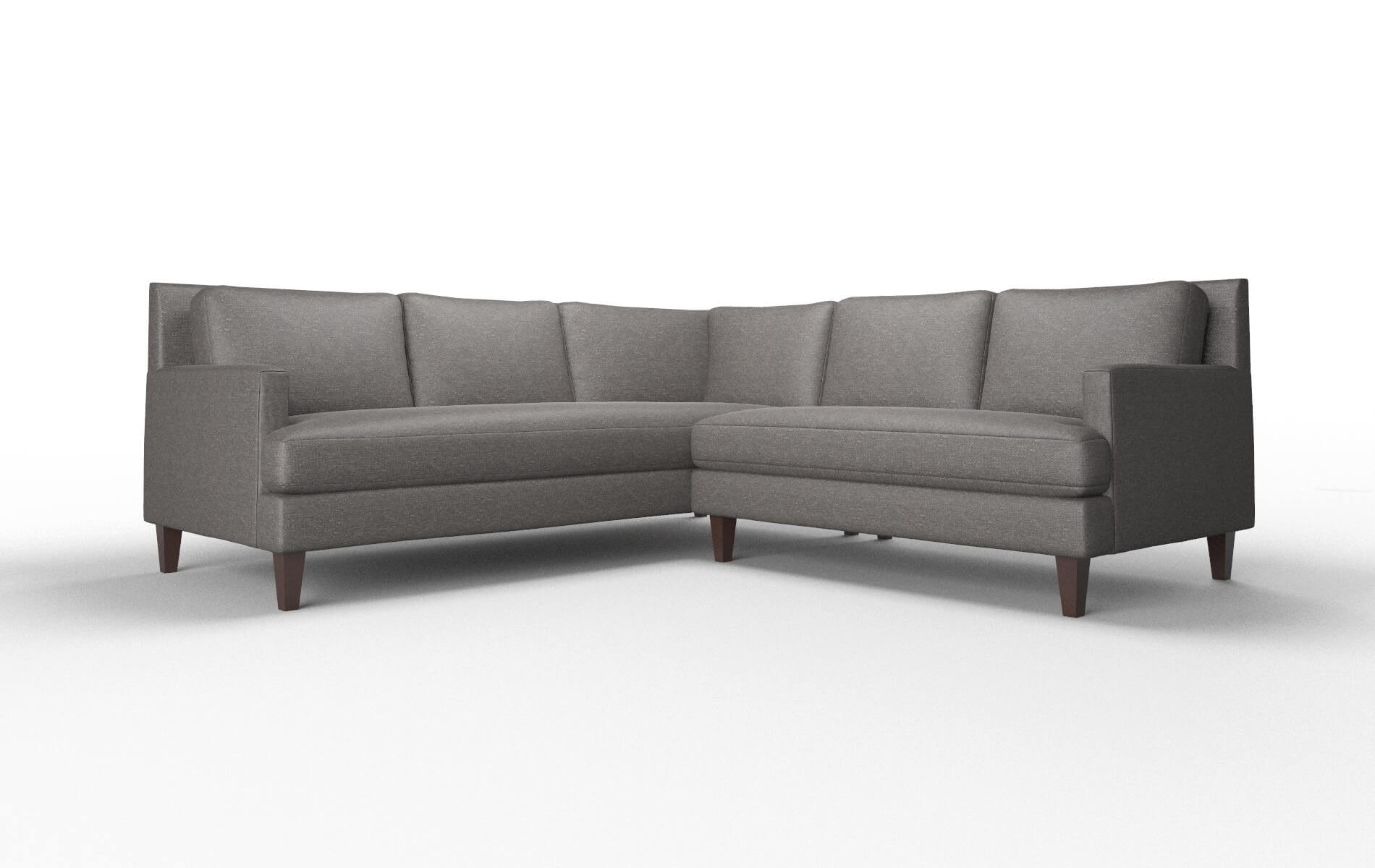 Marseille Avenger denim Sectional Espresso Legs  1