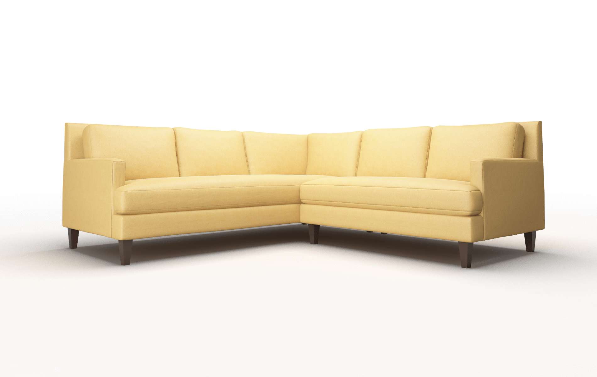 Marseille Bella Amber Sectional espresso legs 1