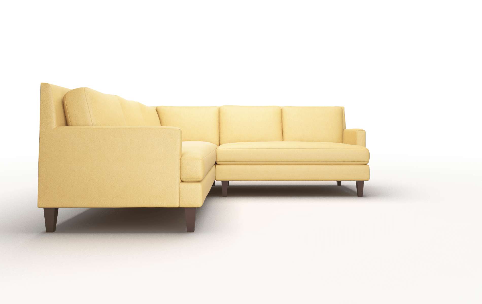 Marseille Bella Amber Sectional espresso legs 2