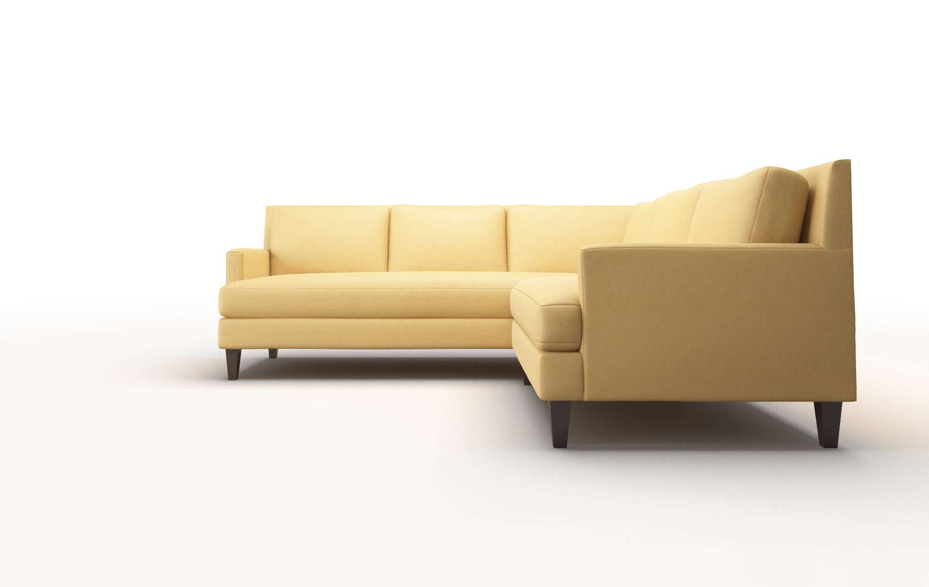 Marseille Bella Amber Sectional espresso legs 5