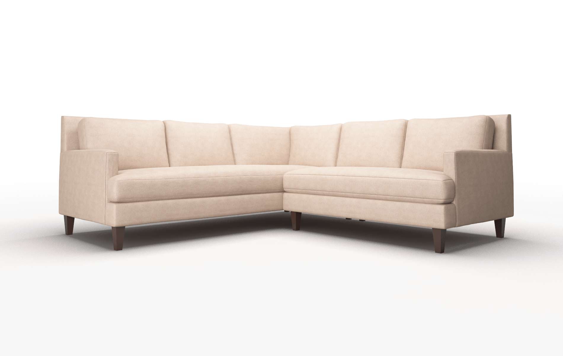 Marseille Bella Cocoa Sectional espresso legs 1