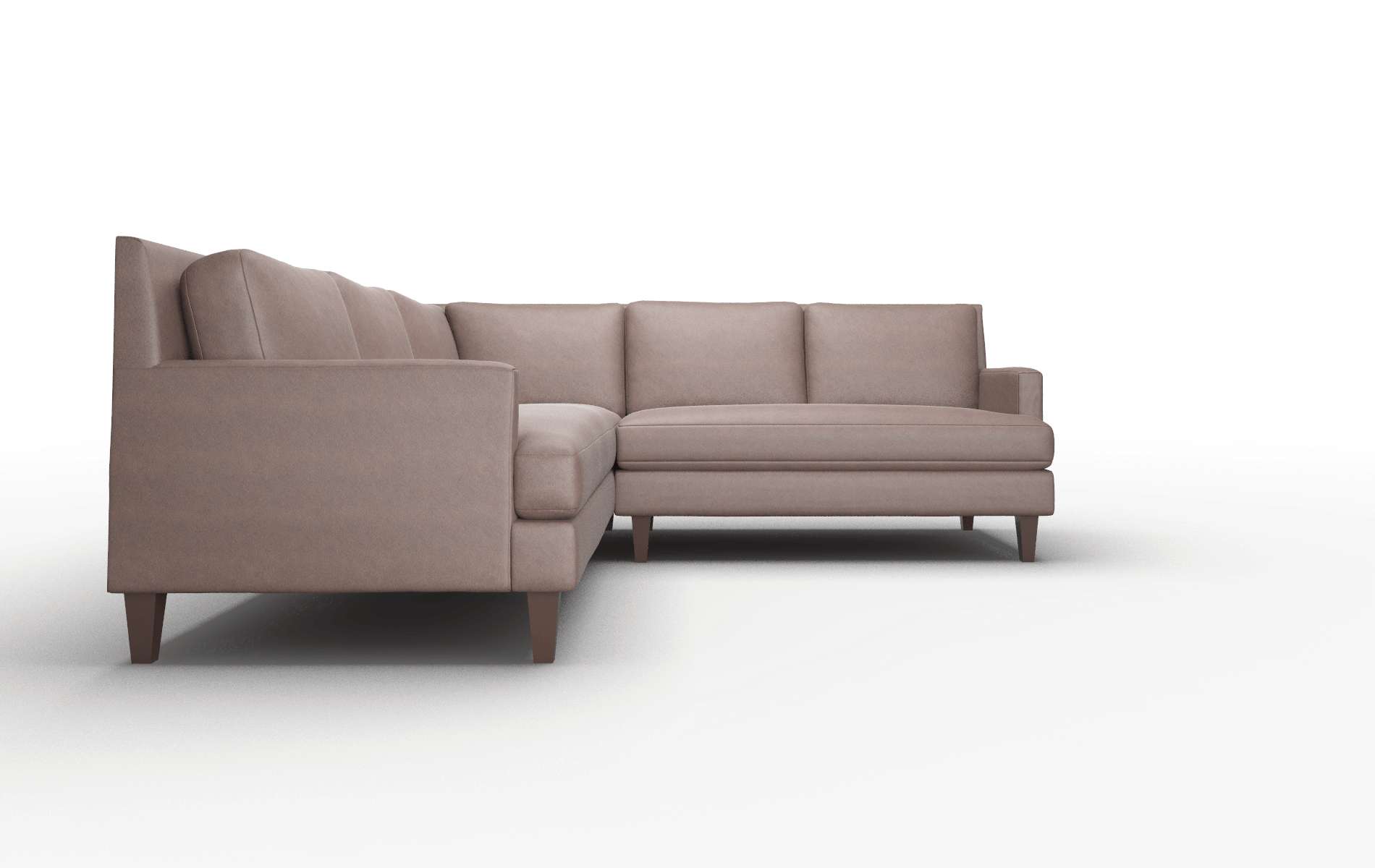 Marseille Bella Espresso Sectional espresso legs 2