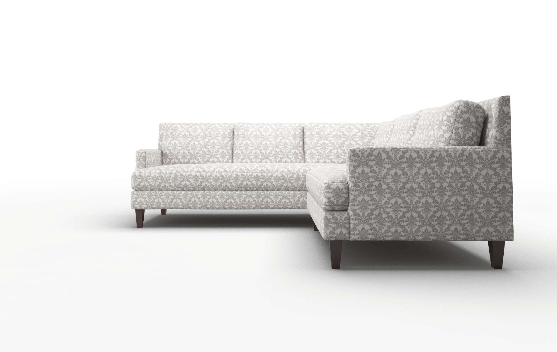 Marseille Bergamo Dove Sectional espresso legs 5