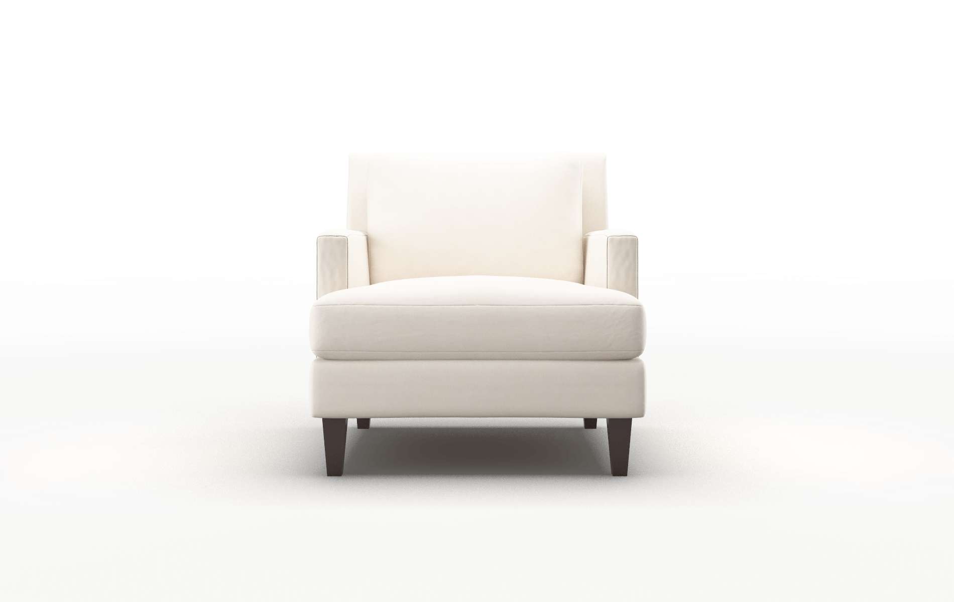 Marseille Blanche Milky Chair espresso legs 1