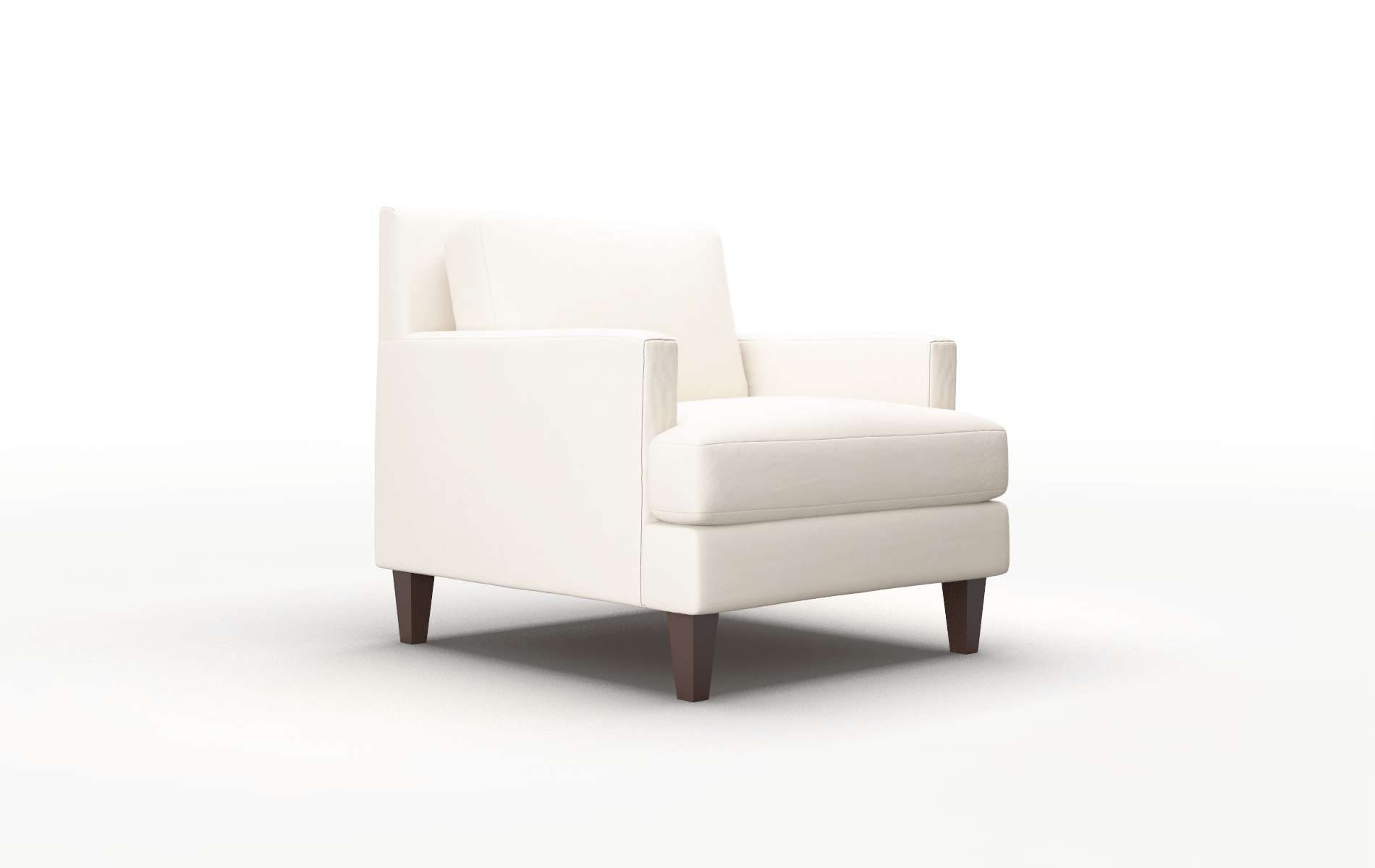 Marseille Blanche Milky Chair espresso legs 2