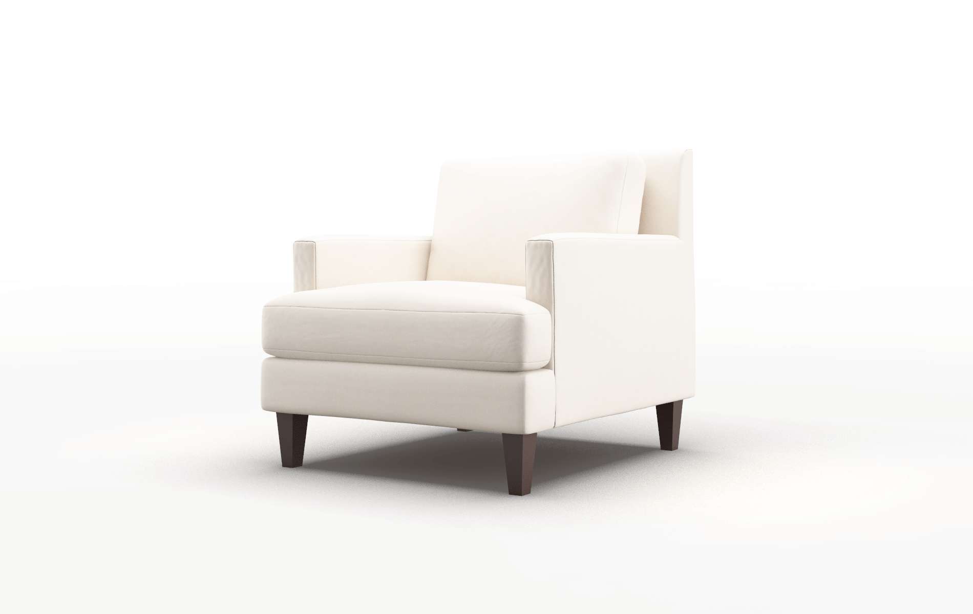 Marseille Blanche Milky Chair espresso legs 4
