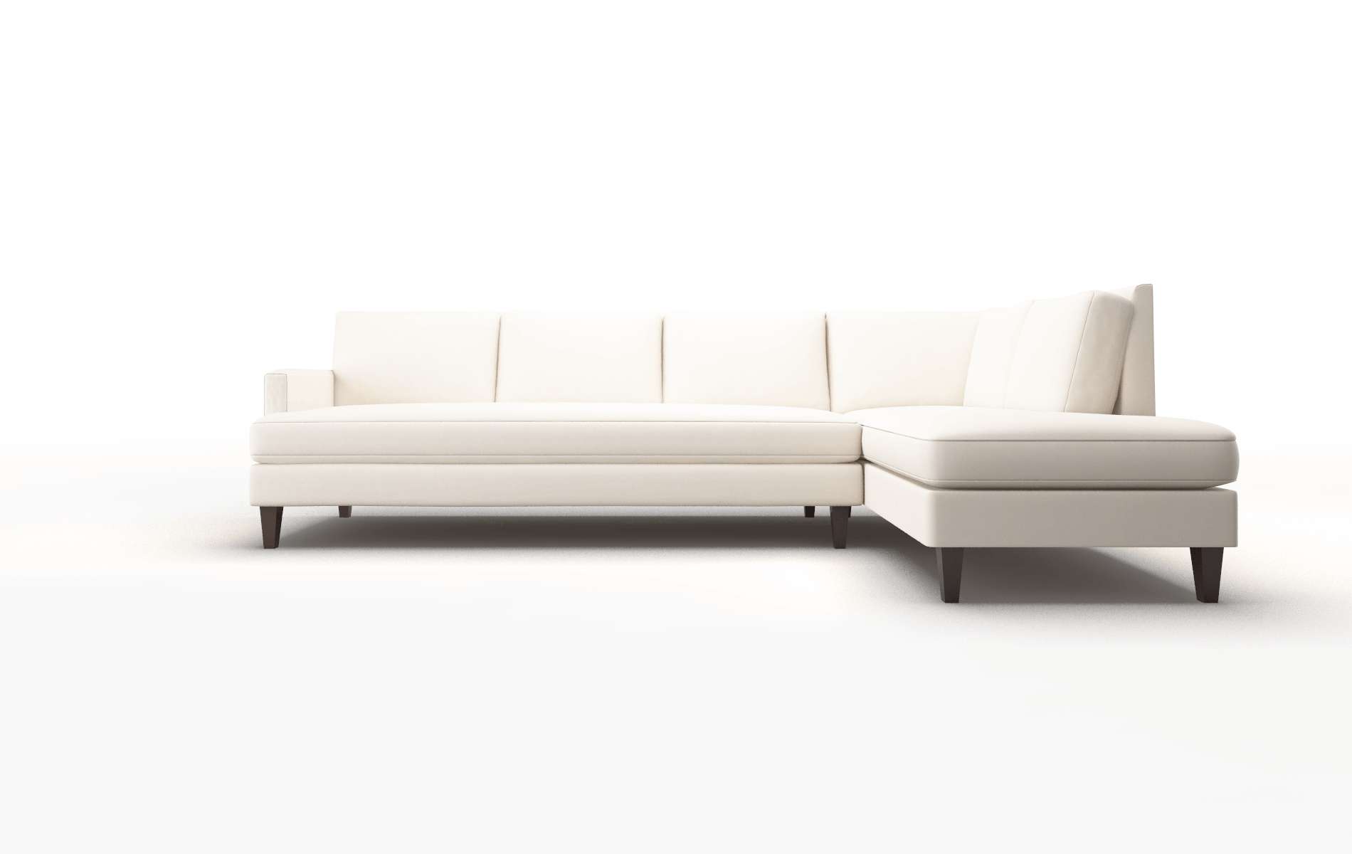 Marseille Blanche Milky Panel espresso legs 1